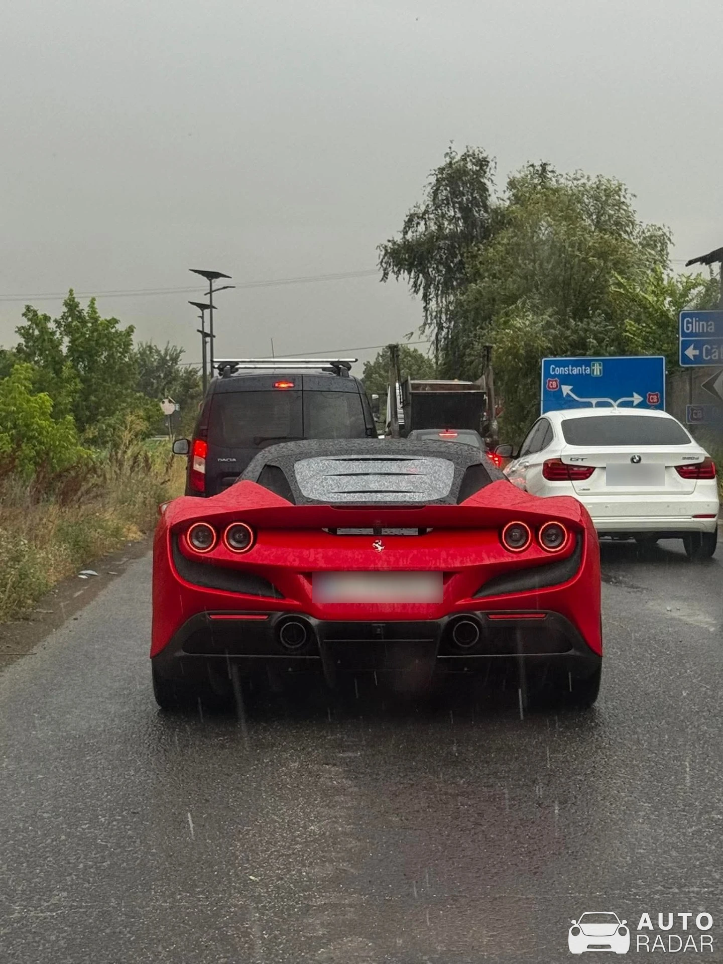 Ferrari F8 Tributo spotted in Tărtășești, Romania