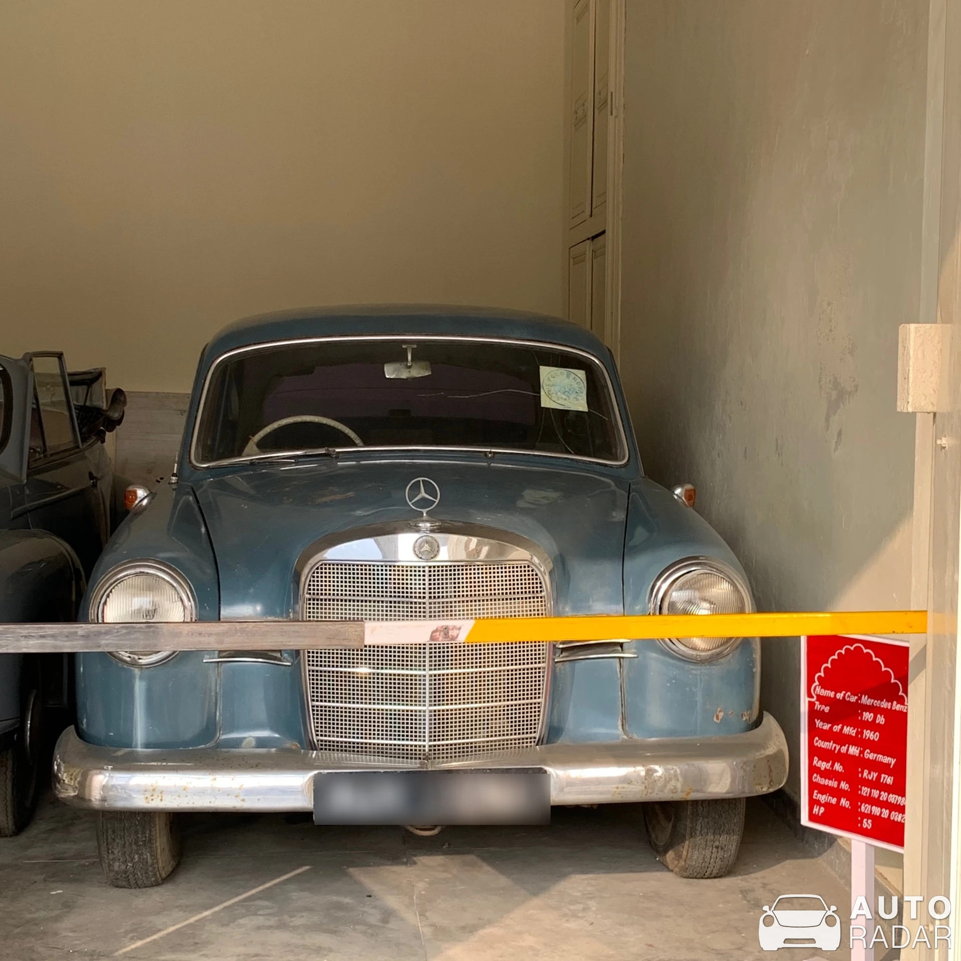 Mercedes-Benz 190 Db W121 spotted in Udaipur, India