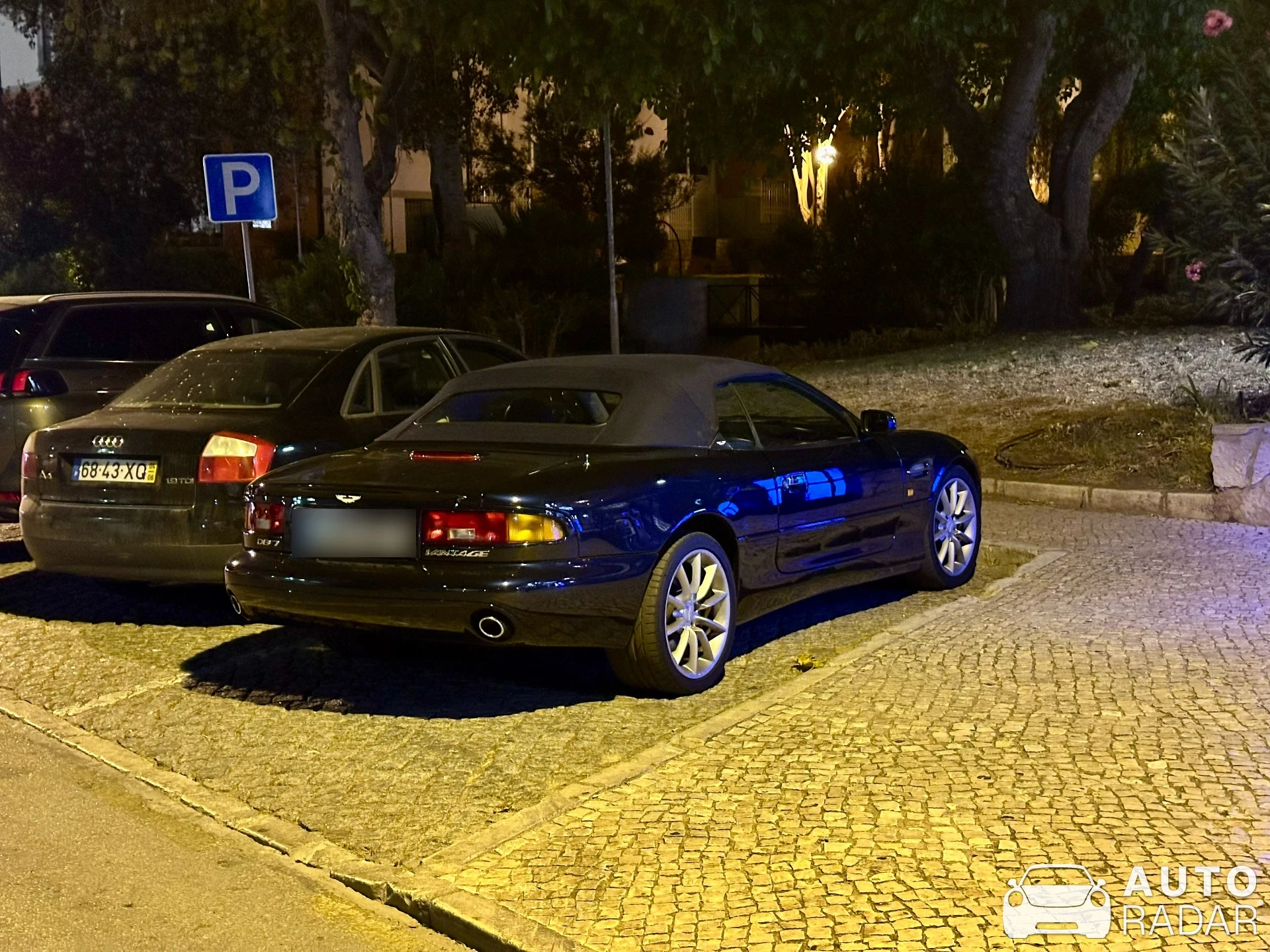 Aston Martin DB7 Vantage Volante spotted in Quarteira, Portugal