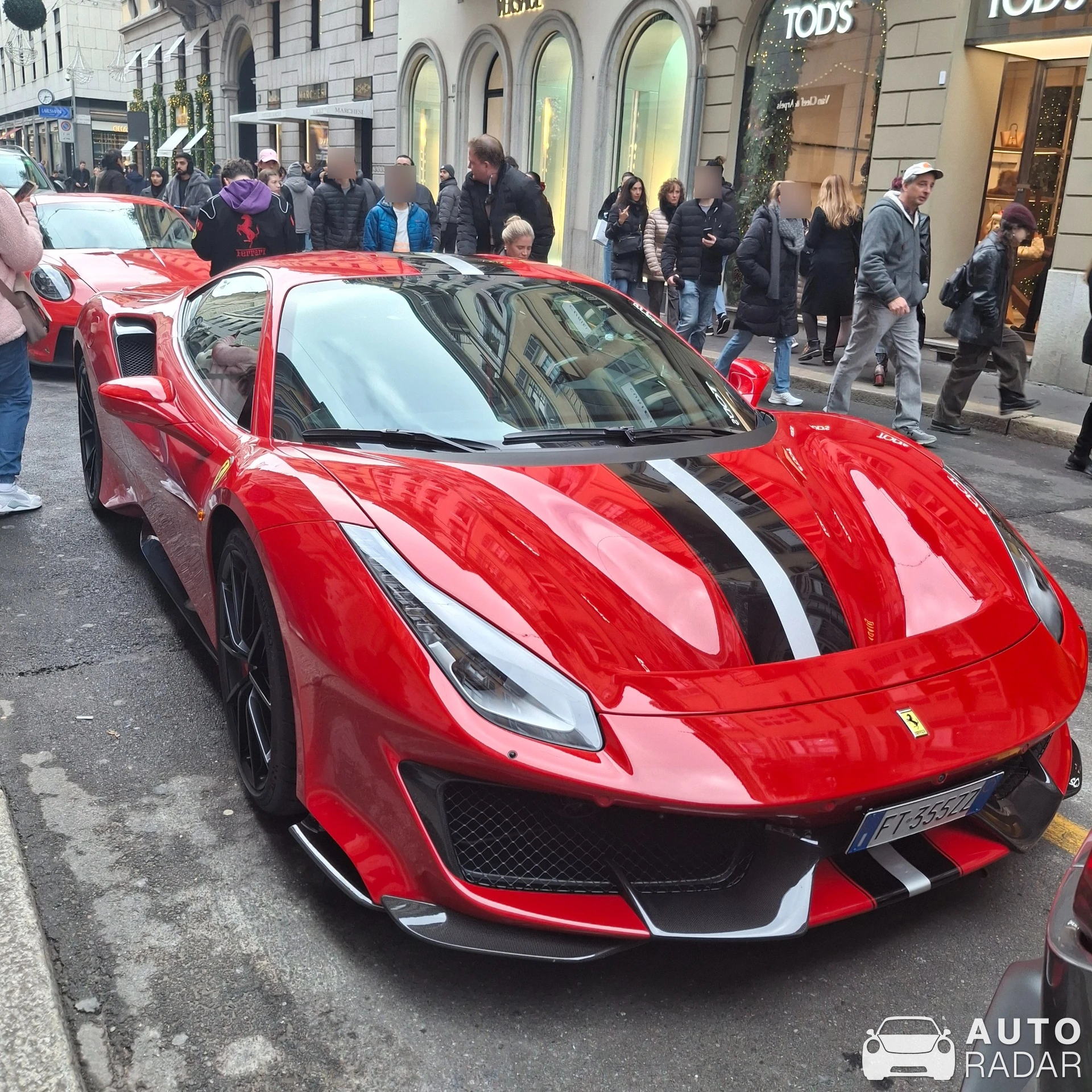 Ferrari 488 Pista spotted in Milano, Italy