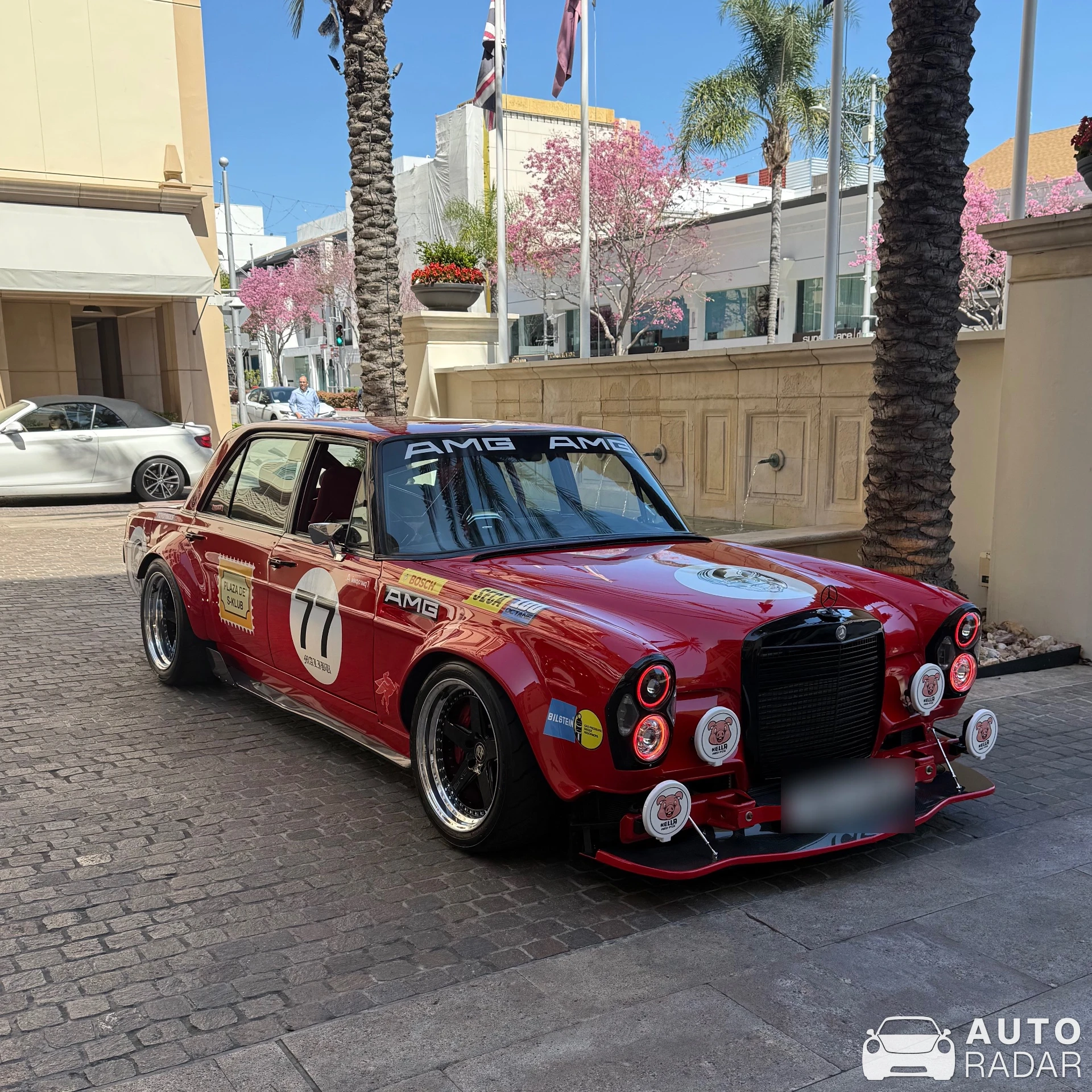 Mercedes-Benz C 63 AMG W205 S-KLUB LA 300 SEL 6.3 spotted in Beverly Hills