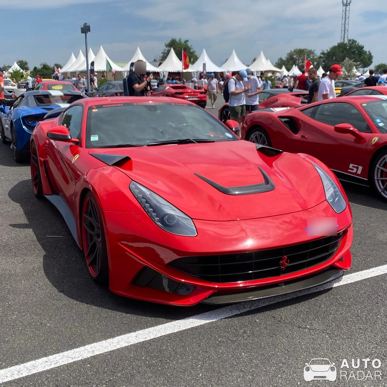 Ferrari F12 Novitec Rosso N-Largo spotted in Le Vigeant