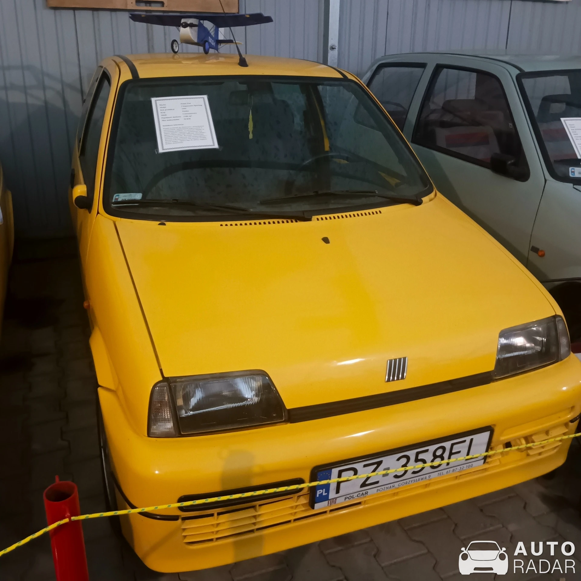 Fiat Cinquecento Sporting spotted in Nieborów