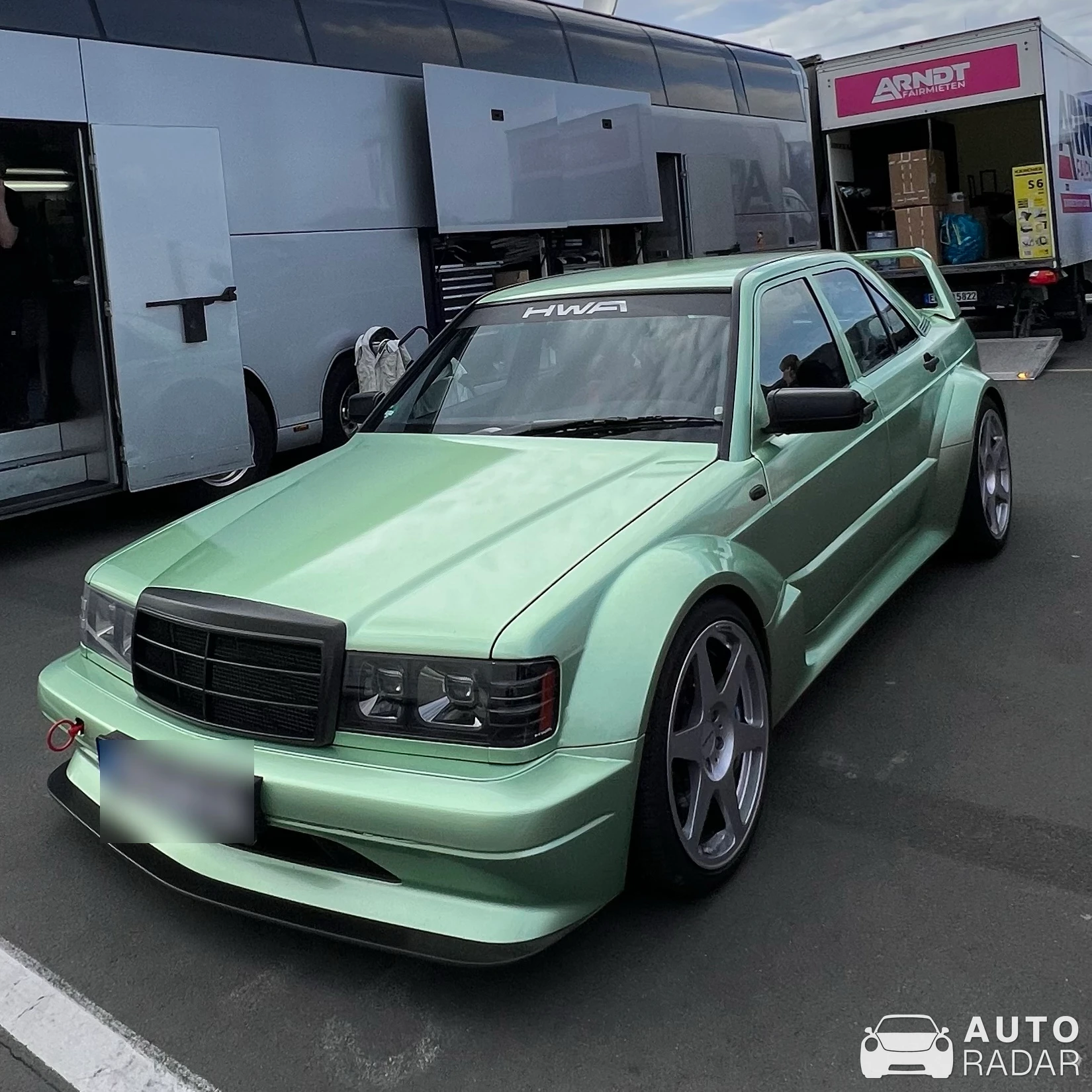 HWA Evo spotted in Nürburg