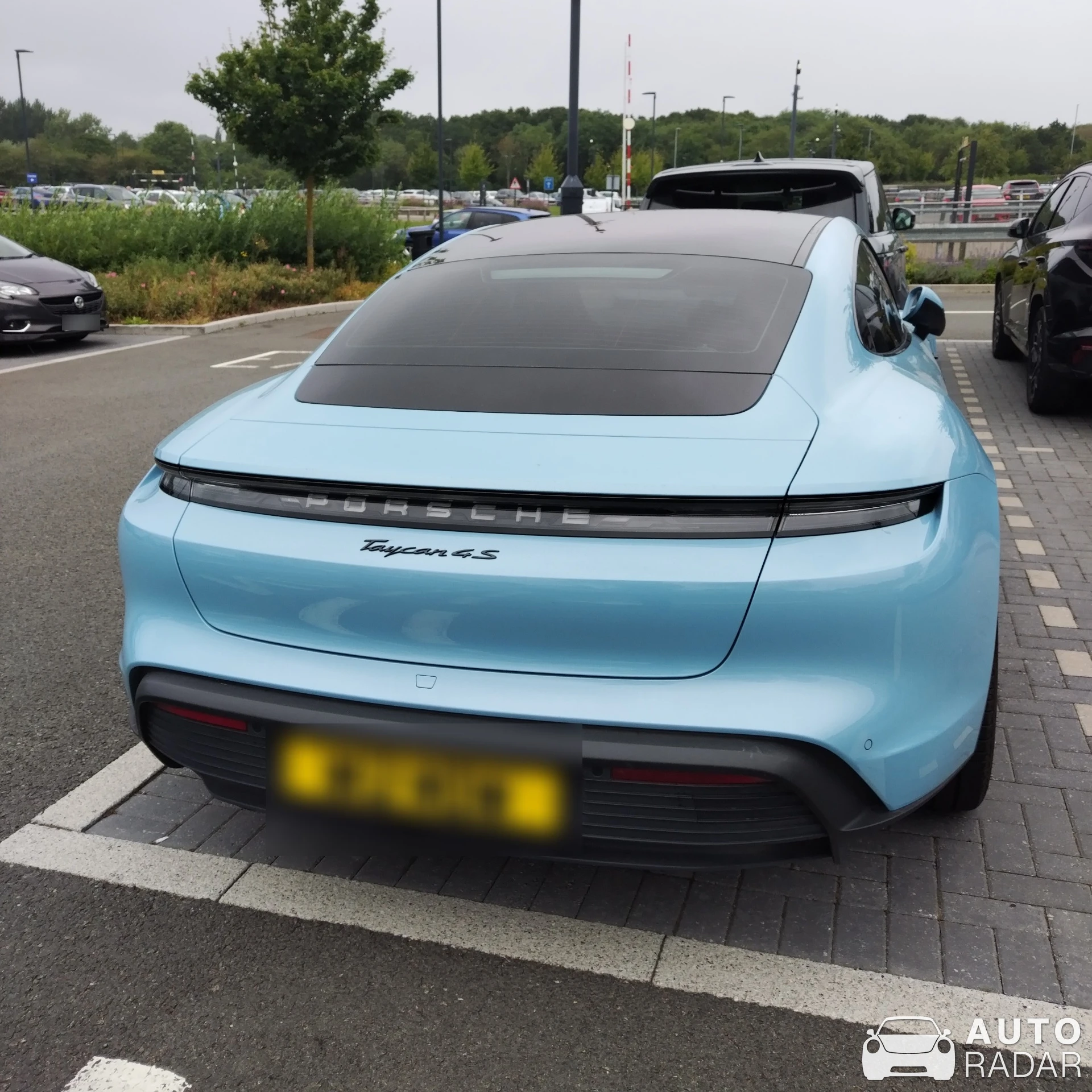 Porsche Taycan 4S spotted in Staffordshire, United Kingdom