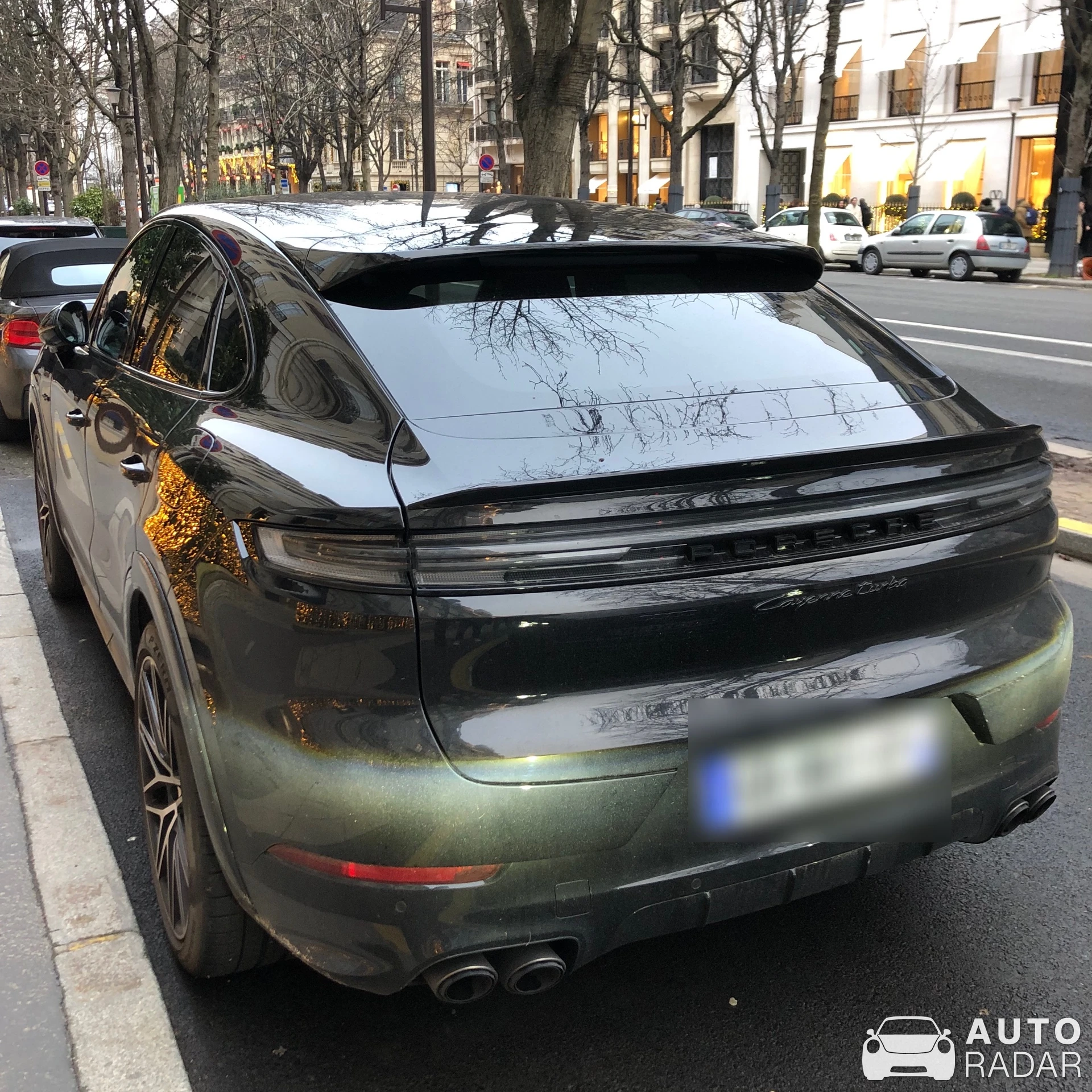 Porsche Cayenne Coupé Turbo spotted in Paris, France