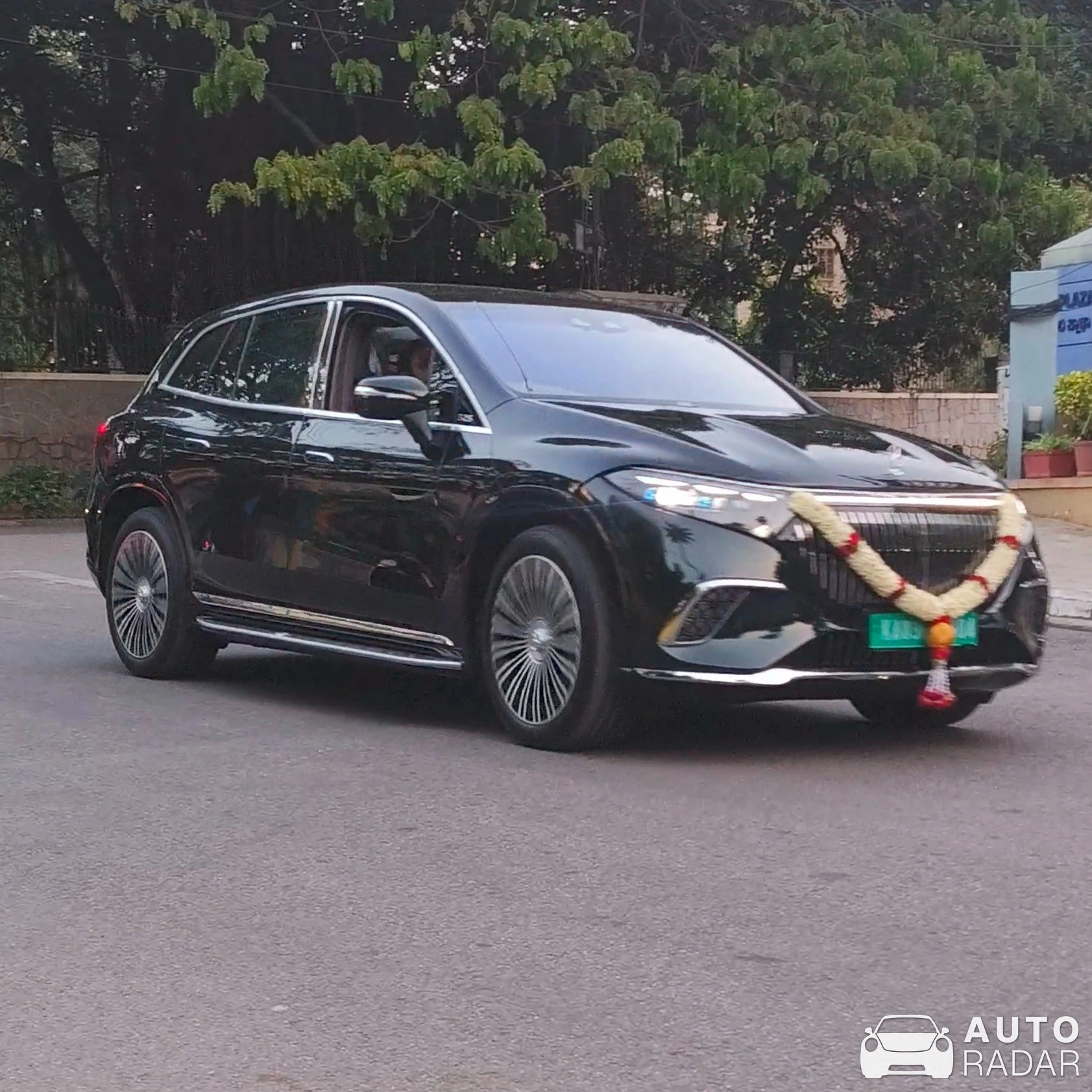 Mercedes-Benz EQS spotted in Bengaluru, India