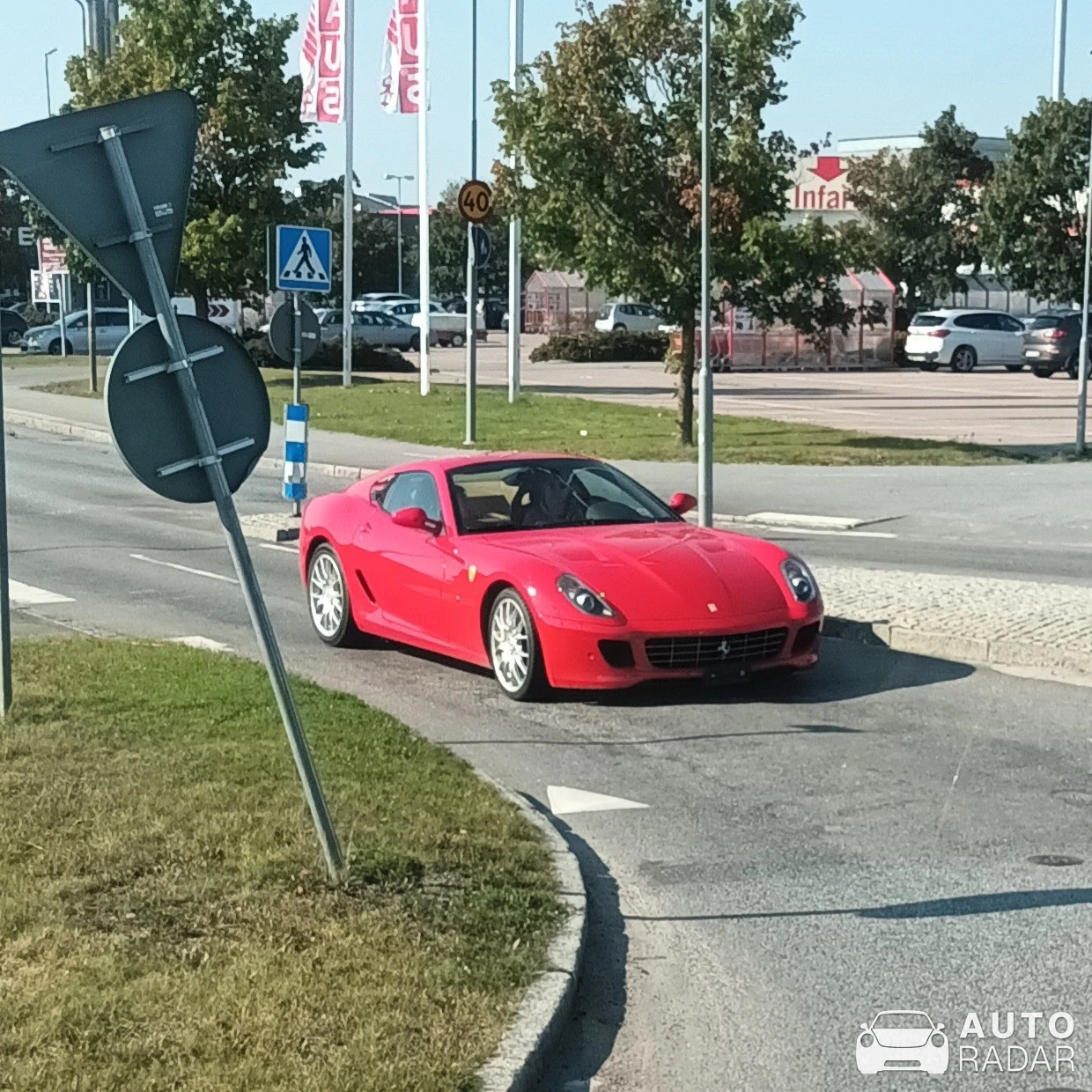 Ferrari 599 GTB Fiorano spotted in Uppsala, Sweden