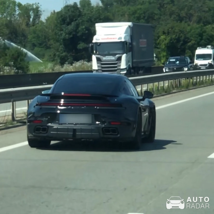 Porsche 992 Turbo S MkII Mule spotted in Lutterbach