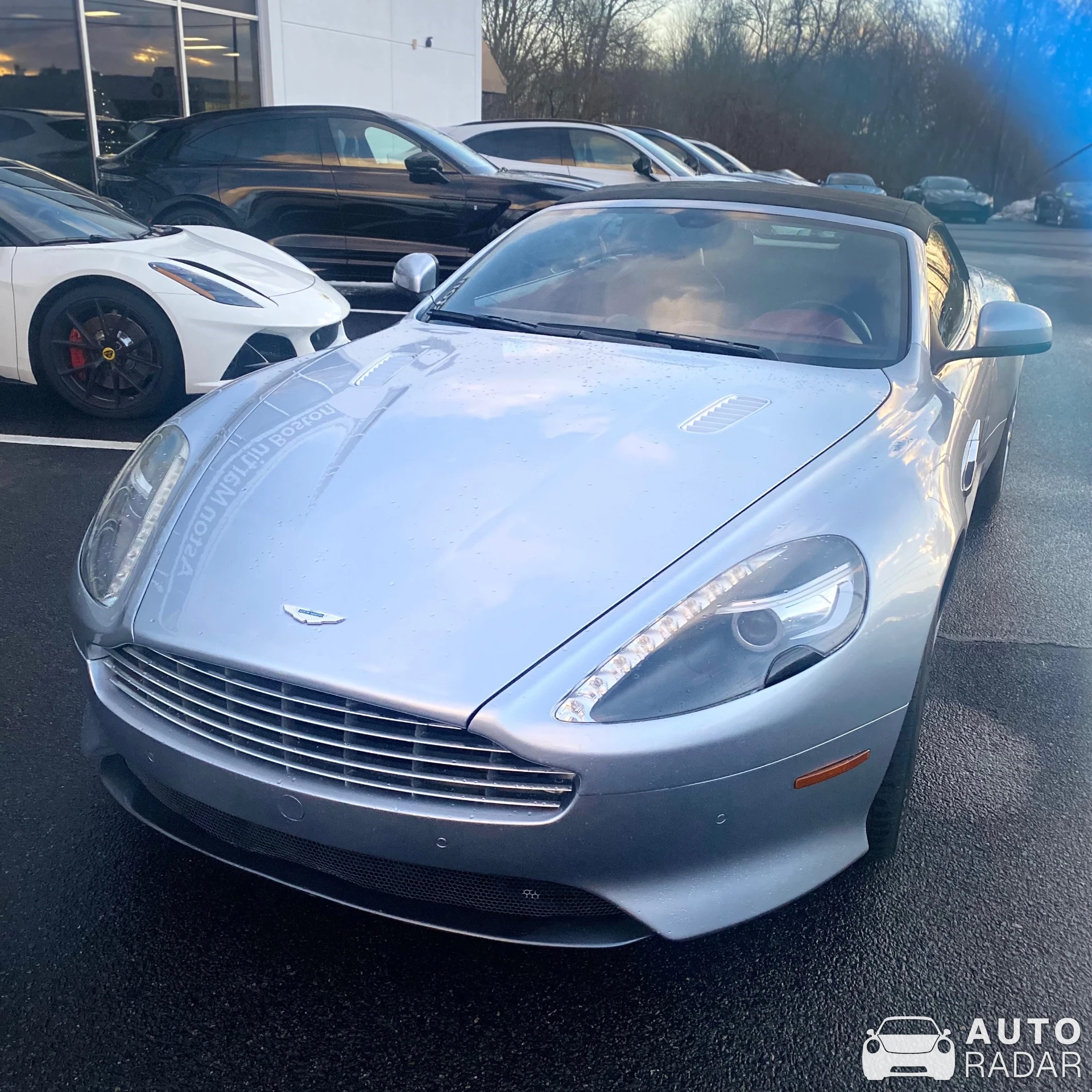 Aston Martin DB9 Volante spotted in Norwood, United States