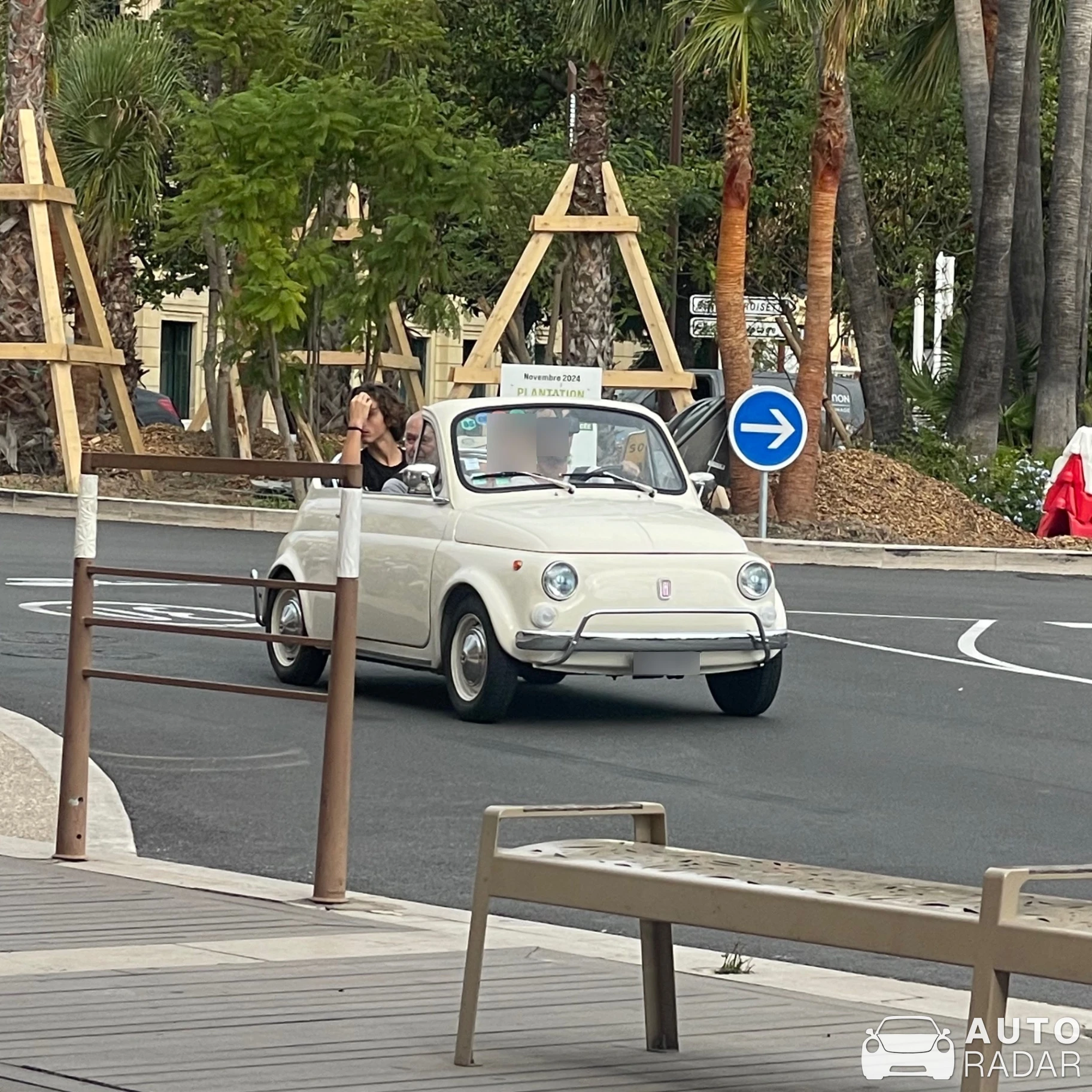 Fiat 500 spotted in Cannes, France