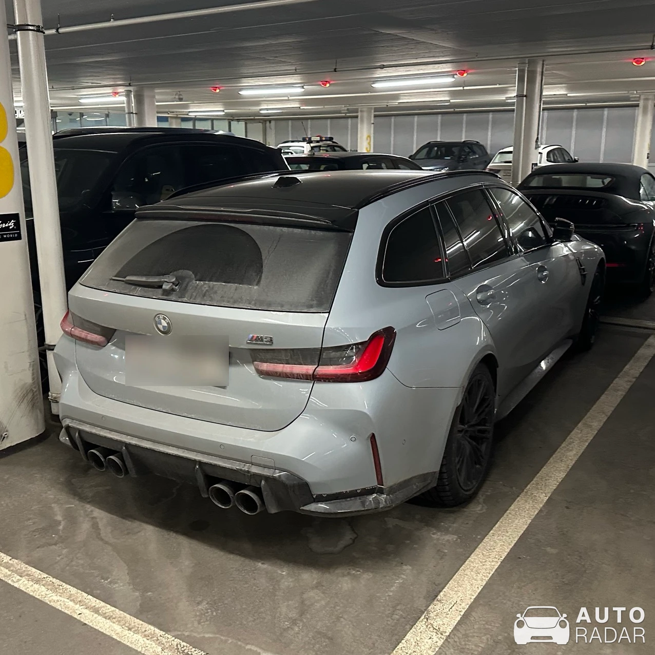 BMW M3 G81 Touring Competition spotted in Sankt Moritz, Schweiz