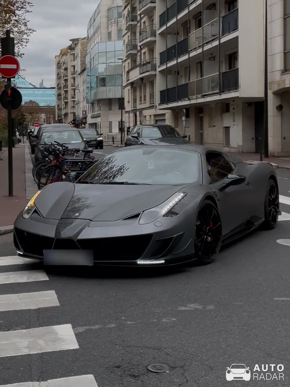 Ferrari 458 Italia Mansory Siracusa spotted in Levallois-Perret