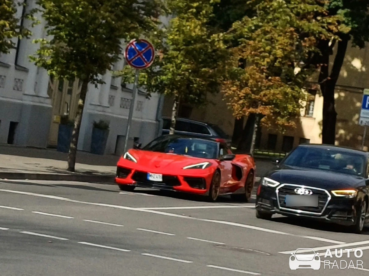 Chevrolet Corvette C8 spotted in Kaunas, Lithuania
