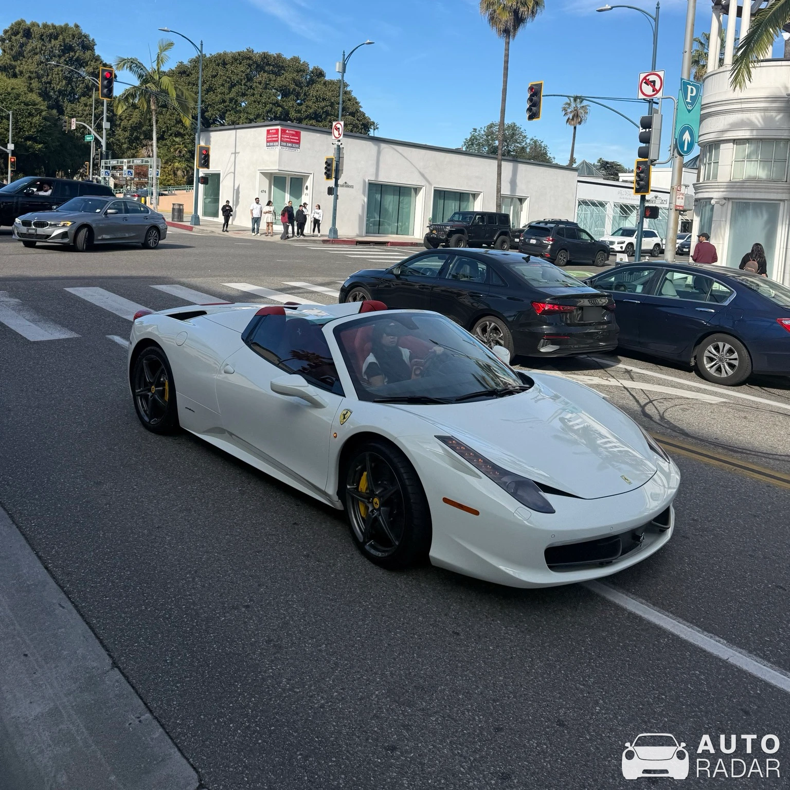 Ferrari 458 Spider spotted in Beverly Hills, United States