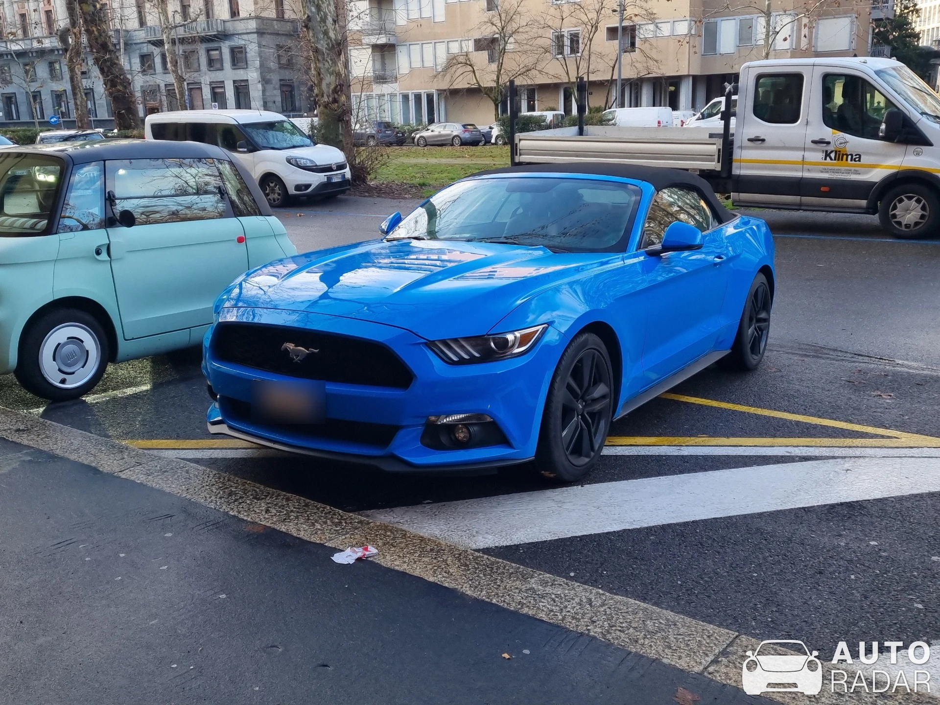 Ford Mustang 2.3 Ecoboost Convertible spotted in Milano, Italy