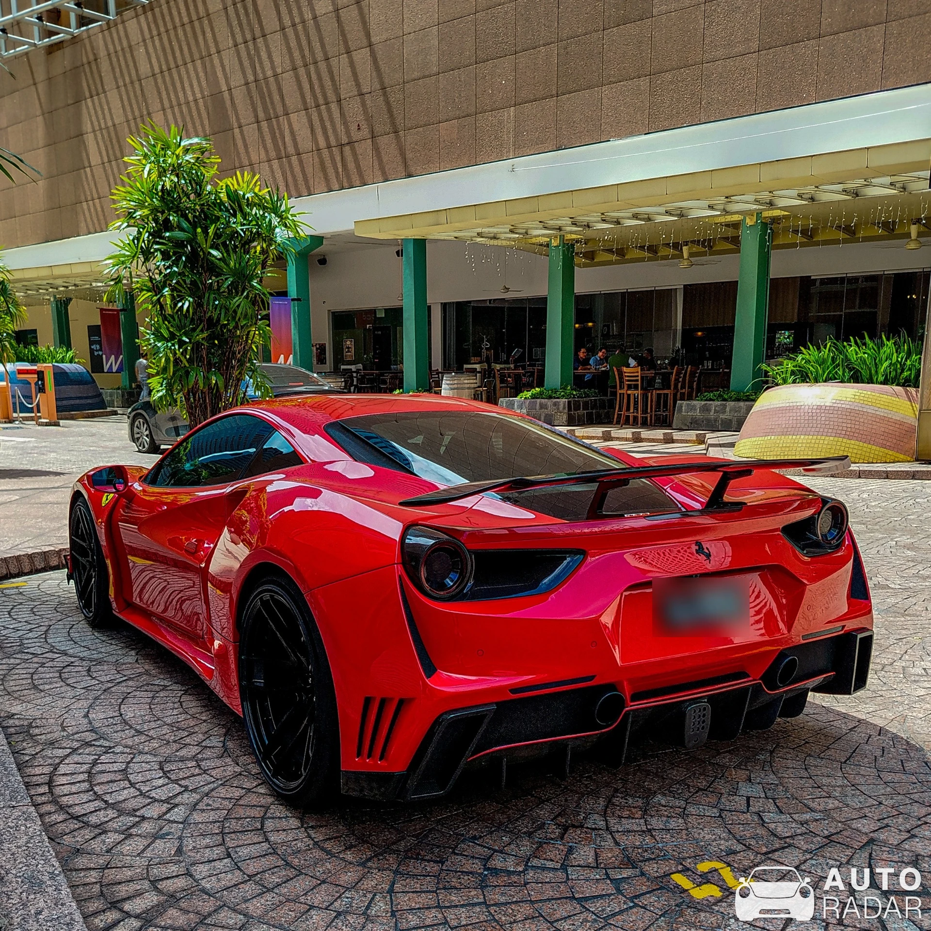 Ferrari 488 GTB Novitec Rosso N-Largo spotted in Singapore