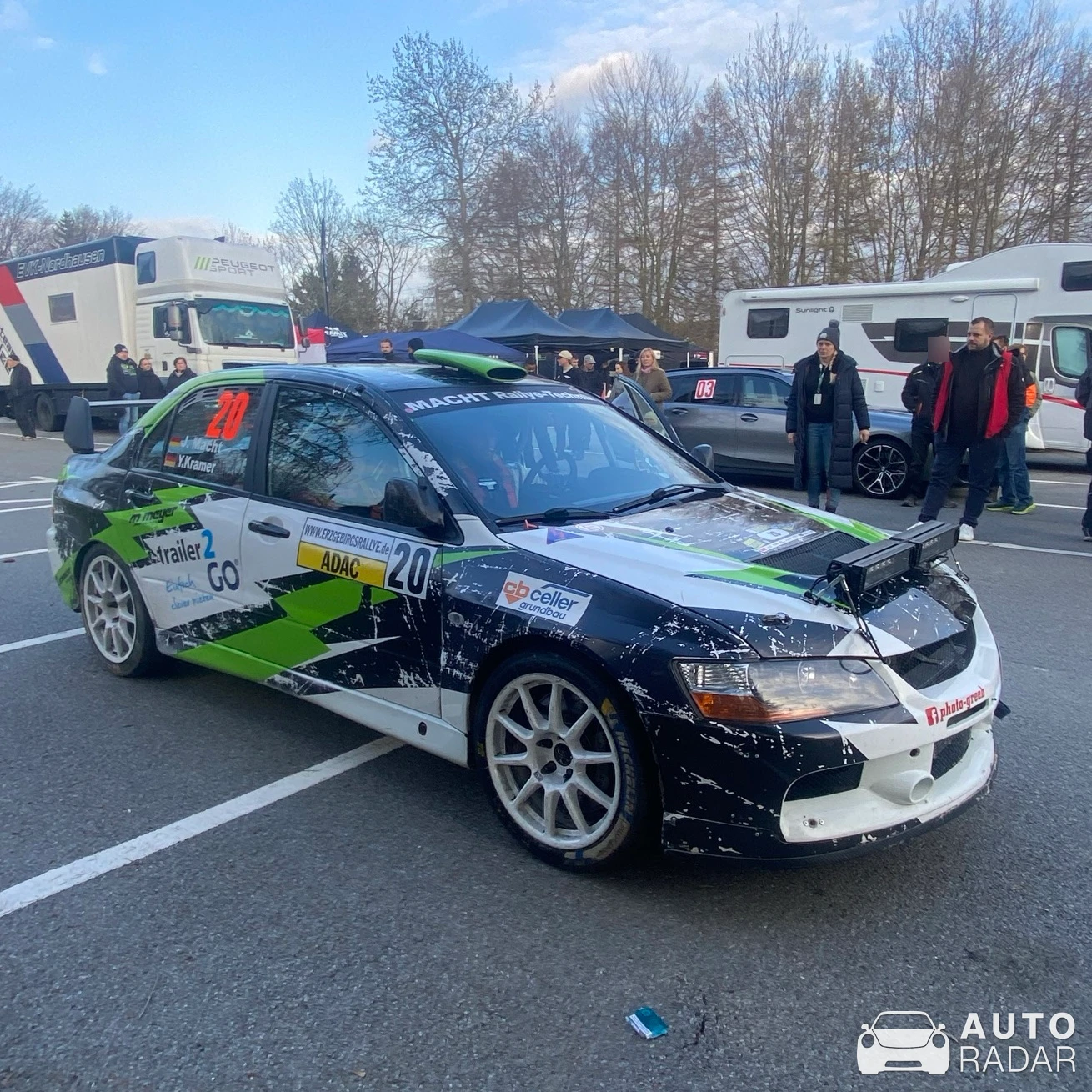 Mitsubishi Lancer Evolution IX Rally spotted in Stollberg/Erzgebirge