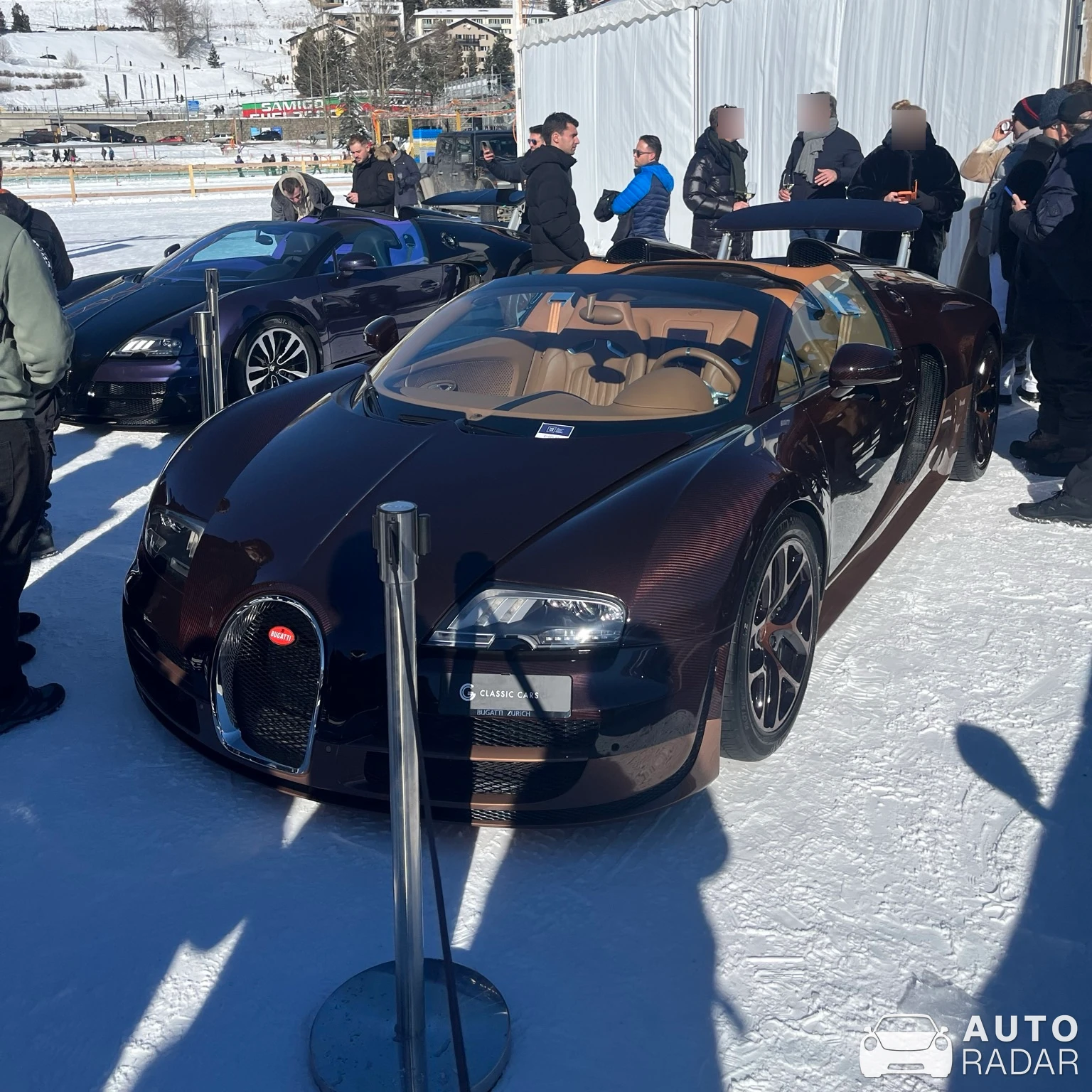 Bugatti Veyron 16.4 Grand Sport Vitesse Rembrandt Bugatti spotted in Sankt Moritz