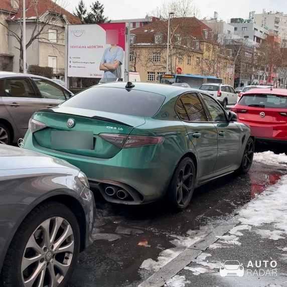 Alfa Romeo Giulia Quadrifoglio spotted in Zagreb, Hrvatska