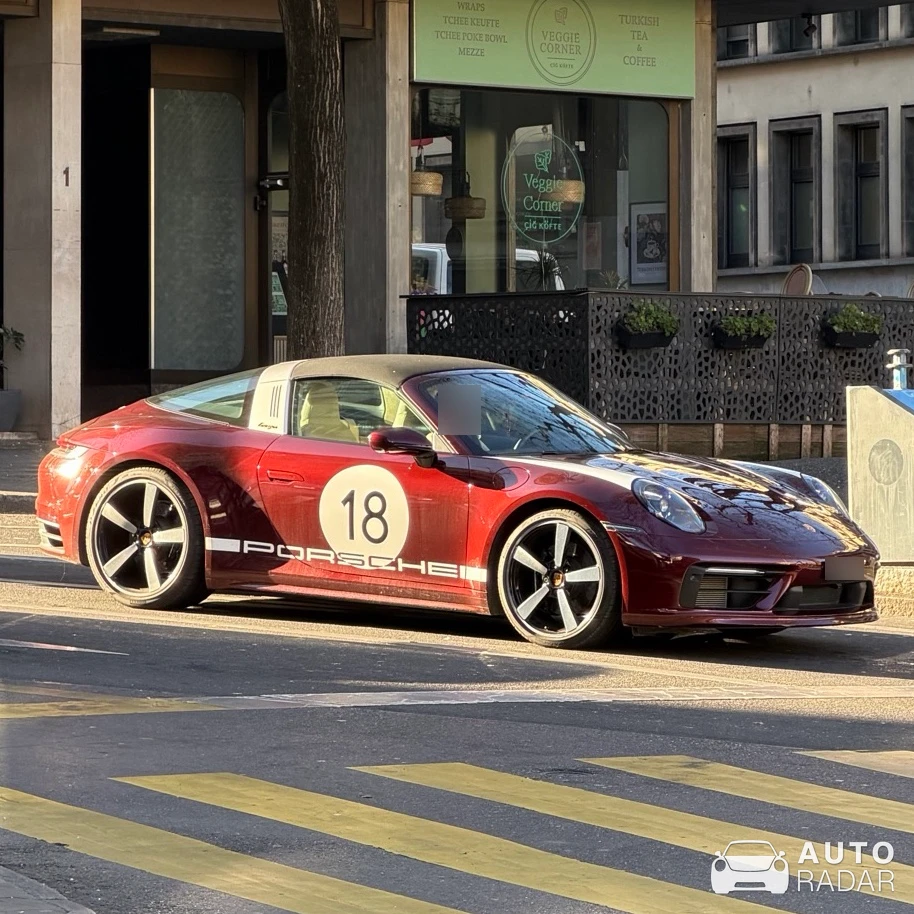 Porsche 992 Targa 4S Heritage Design Edition spotted in Genève, Suisse
