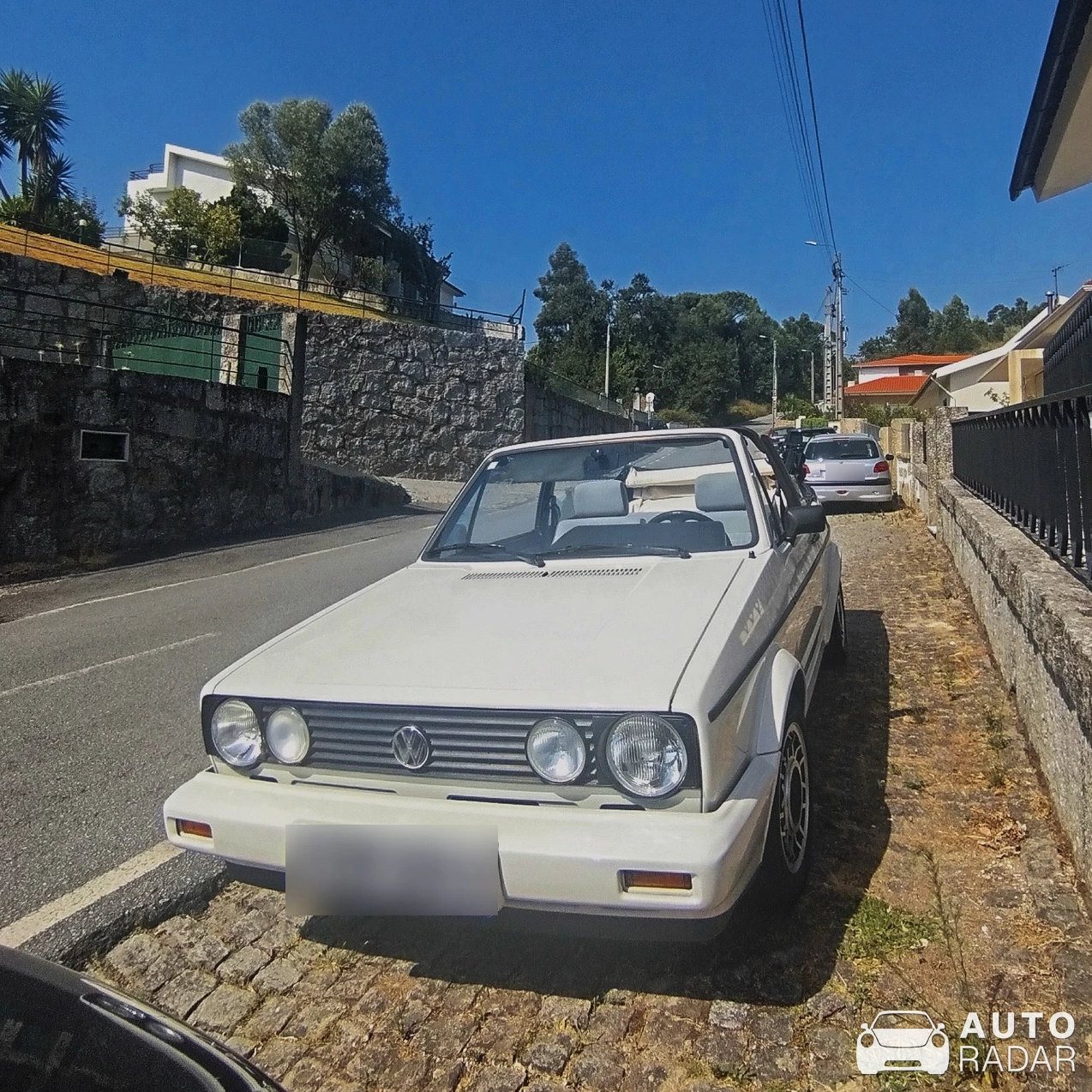 Volkswagen Golf Cabriolet MkI White Special Edition spotted in Saint-Alban