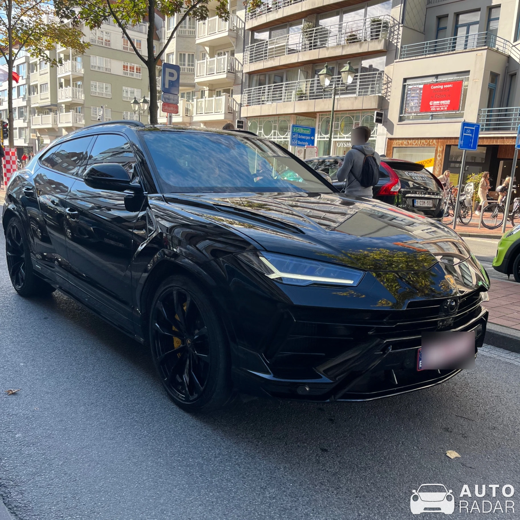 Lamborghini Urus spotted in Bruges, Belgium