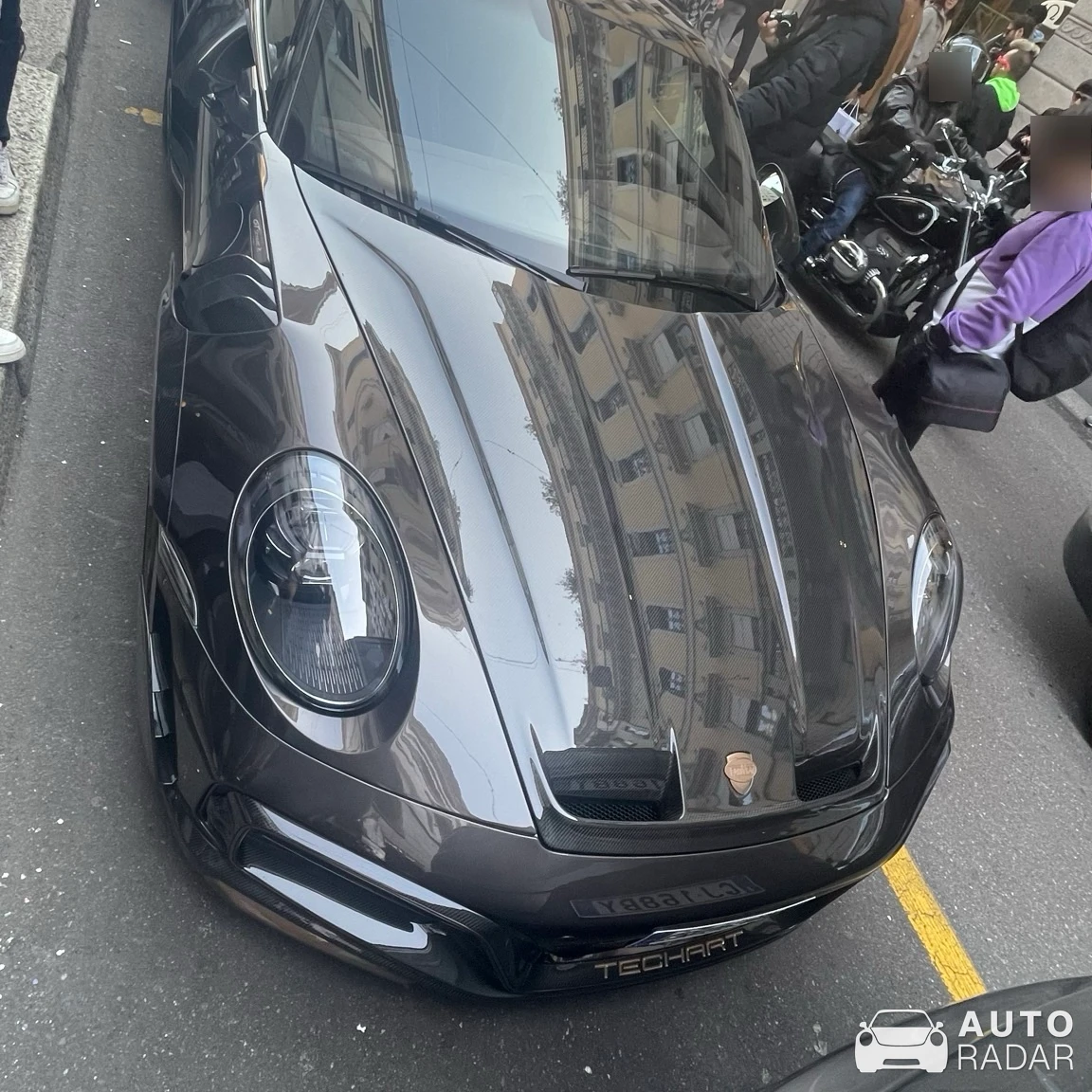 Porsche TechArt 992 GTstreet R spotted in Milano