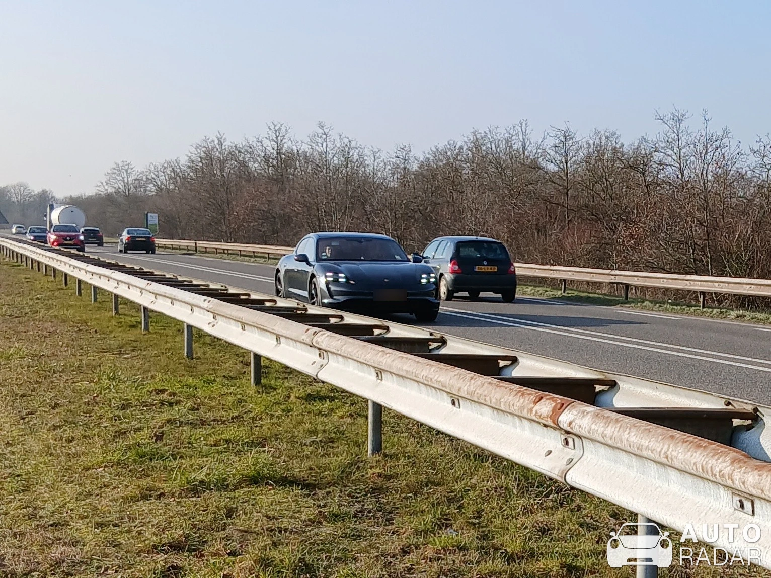 Porsche Taycan Turbo S spotted in Brummen, Netherlands