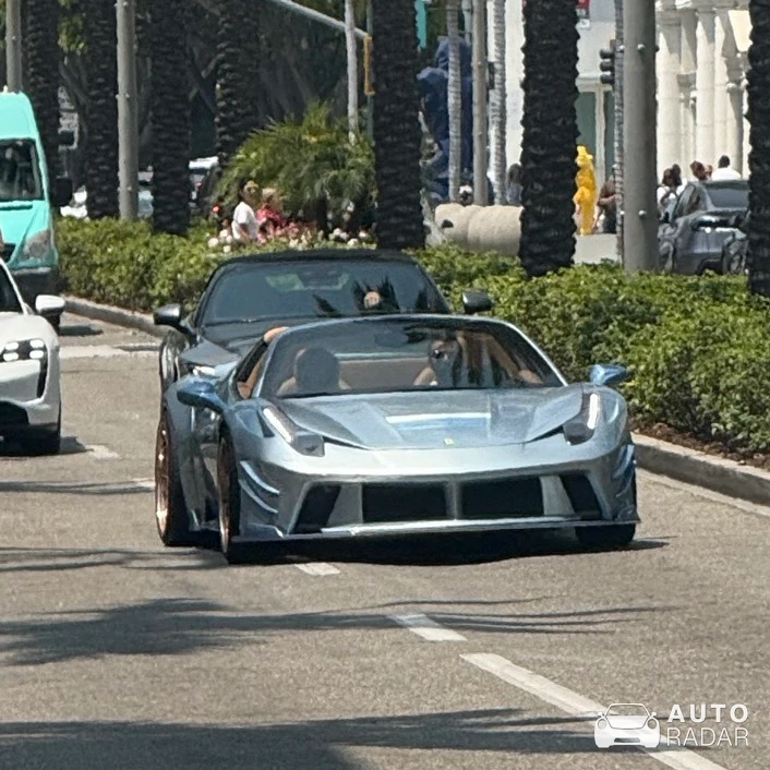 Ferrari 458 Spider Prior Design spotted in Beverly Hills