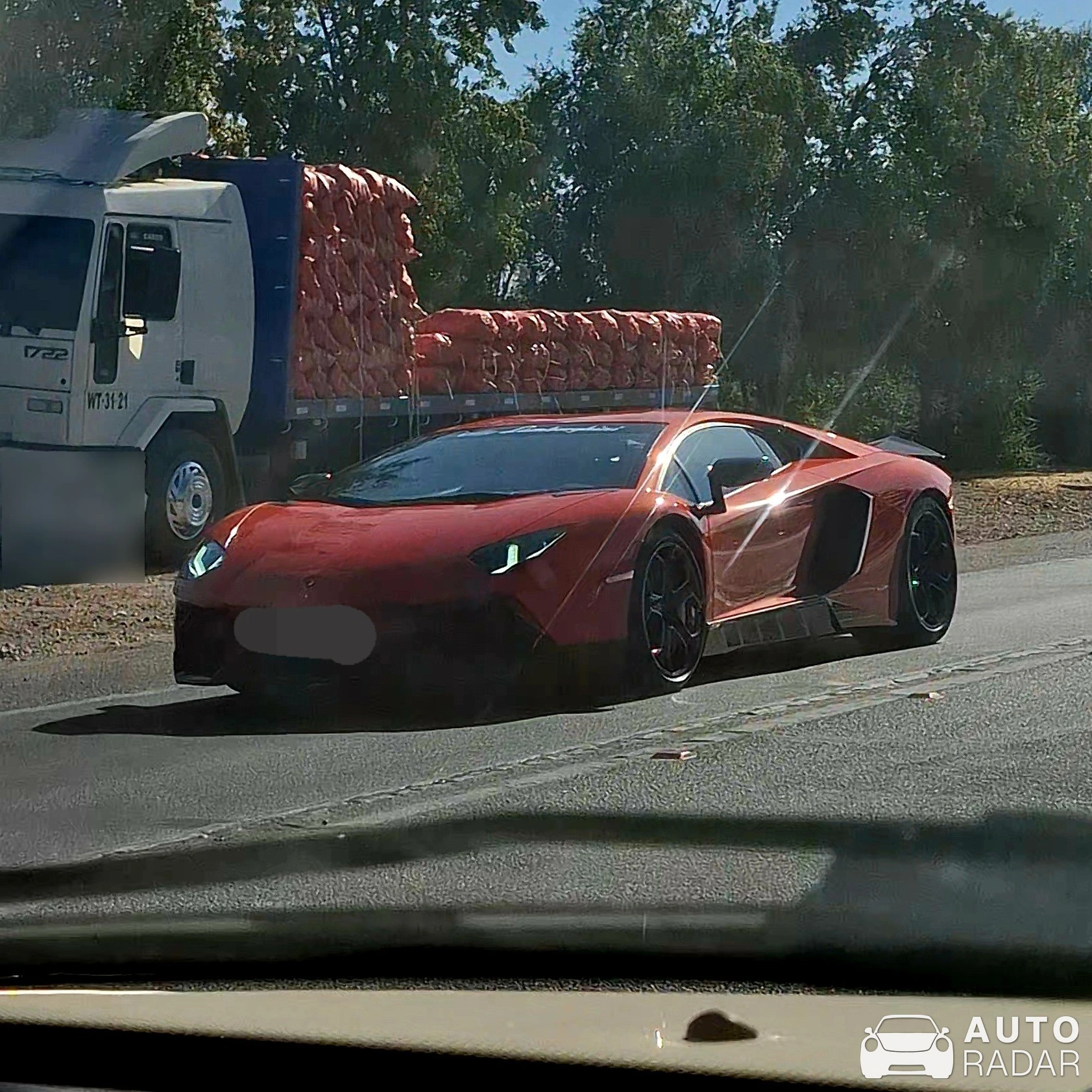 Lamborghini Aventador S LP740-4 spotted in Calera de Tango, Chile