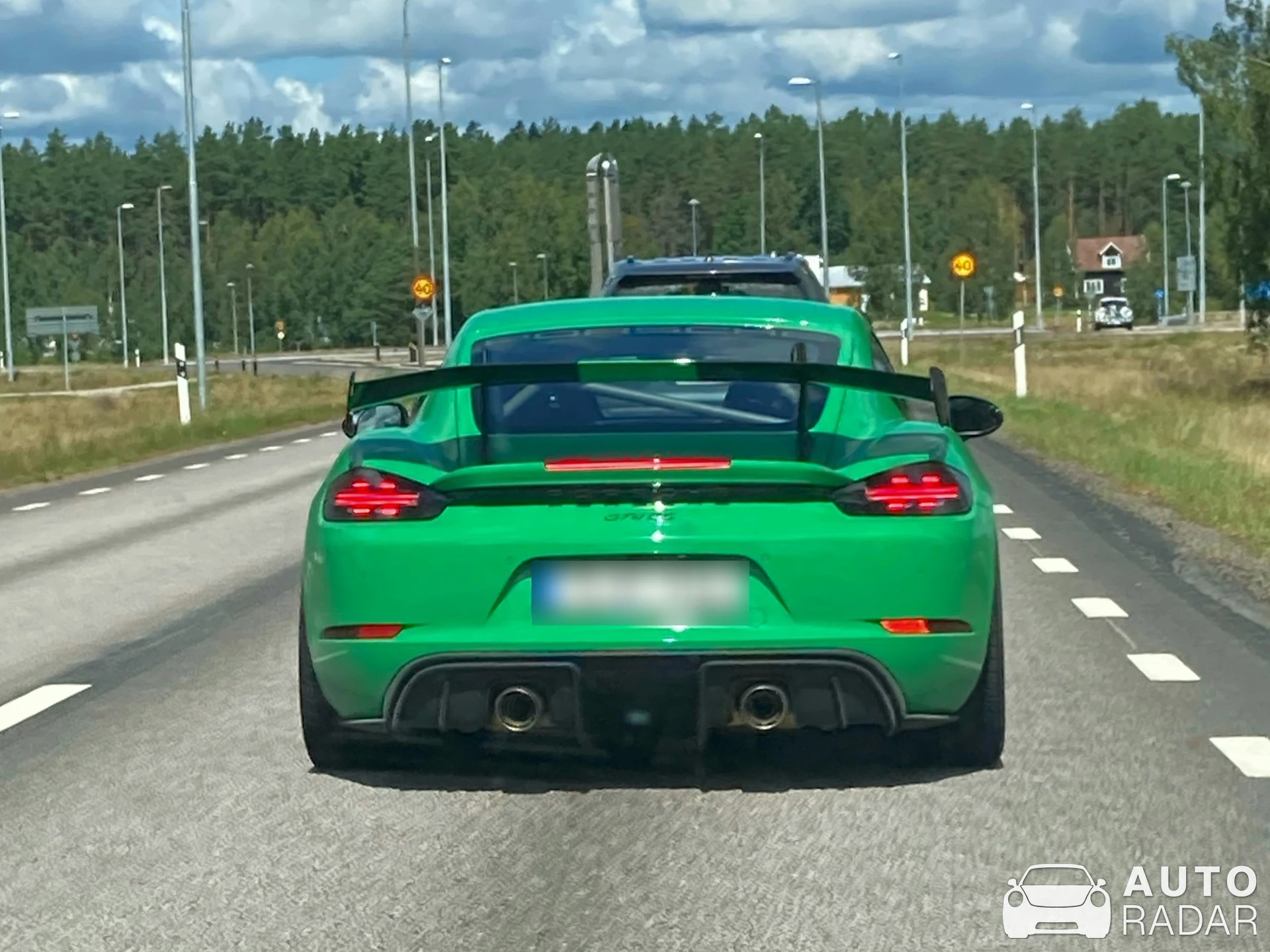 Porsche 718 Cayman GT4 RS spotted in Målilla, Sweden