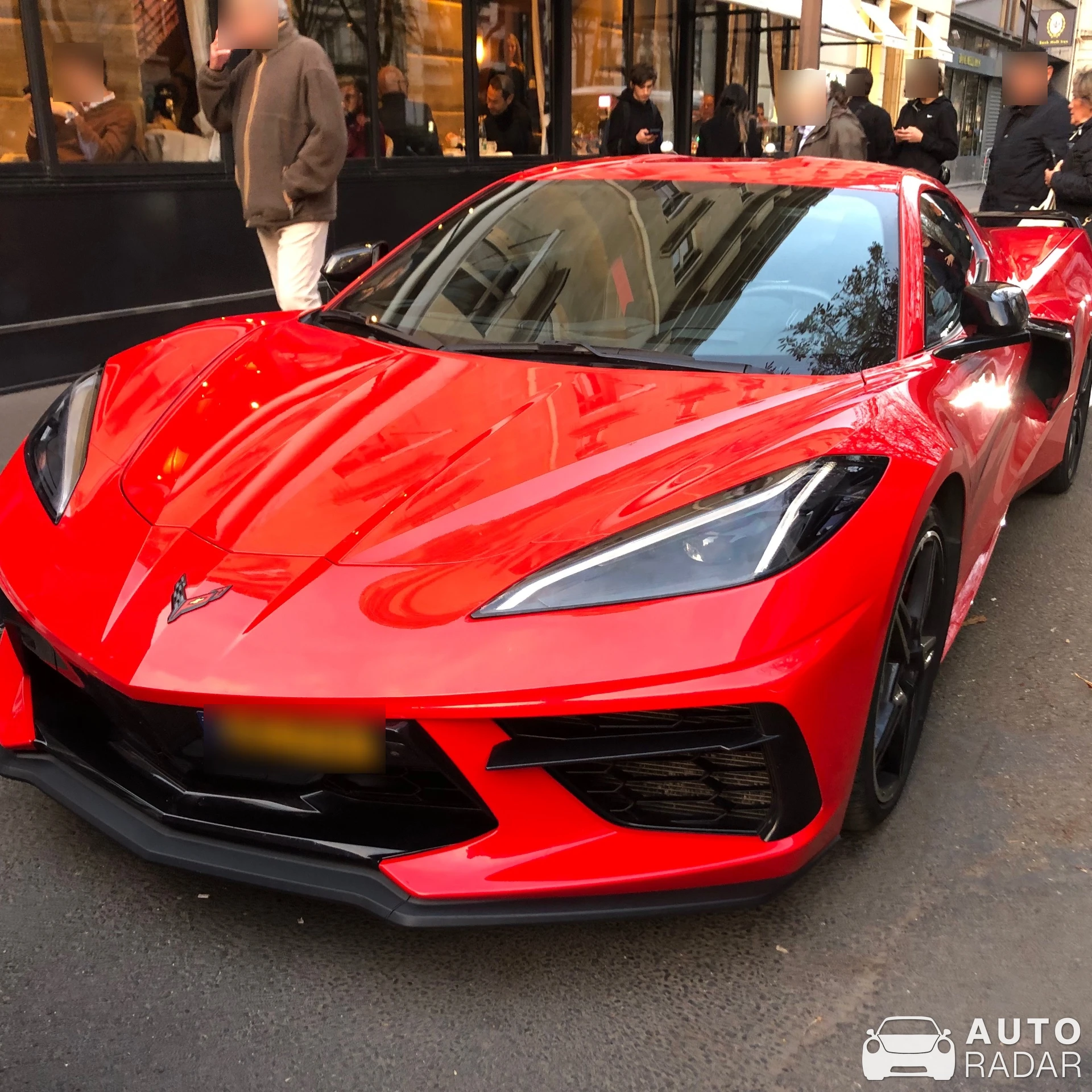 Chevrolet Corvette C8 Stingray Convertible spotted in Paris, France