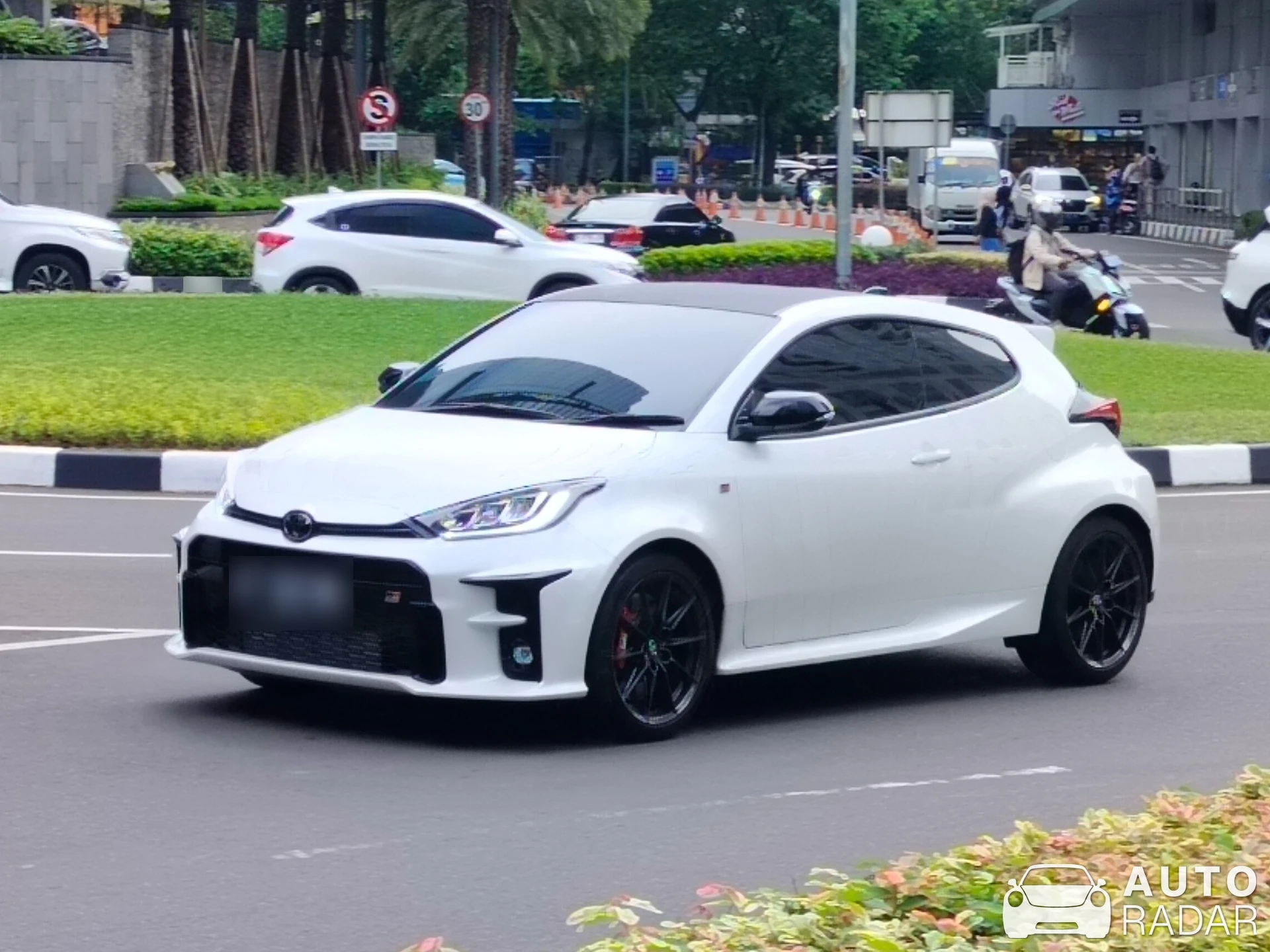 Toyota GR Yaris spotted in Kota Jakarta Selatan, Indonesia