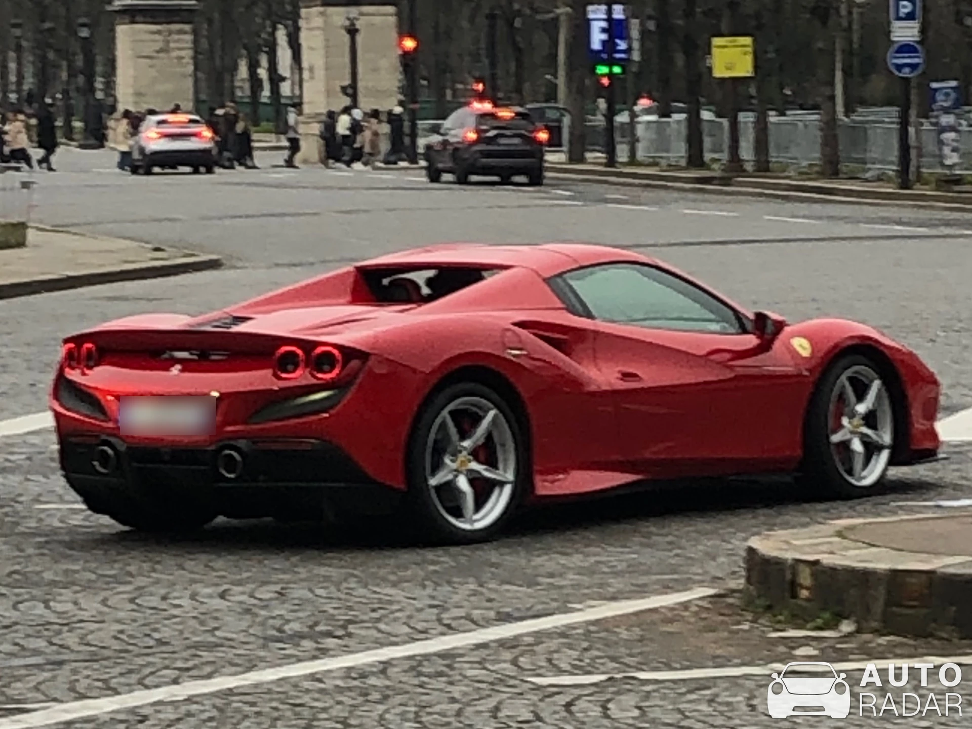 Ferrari F8 Spider spotted in Paris, France