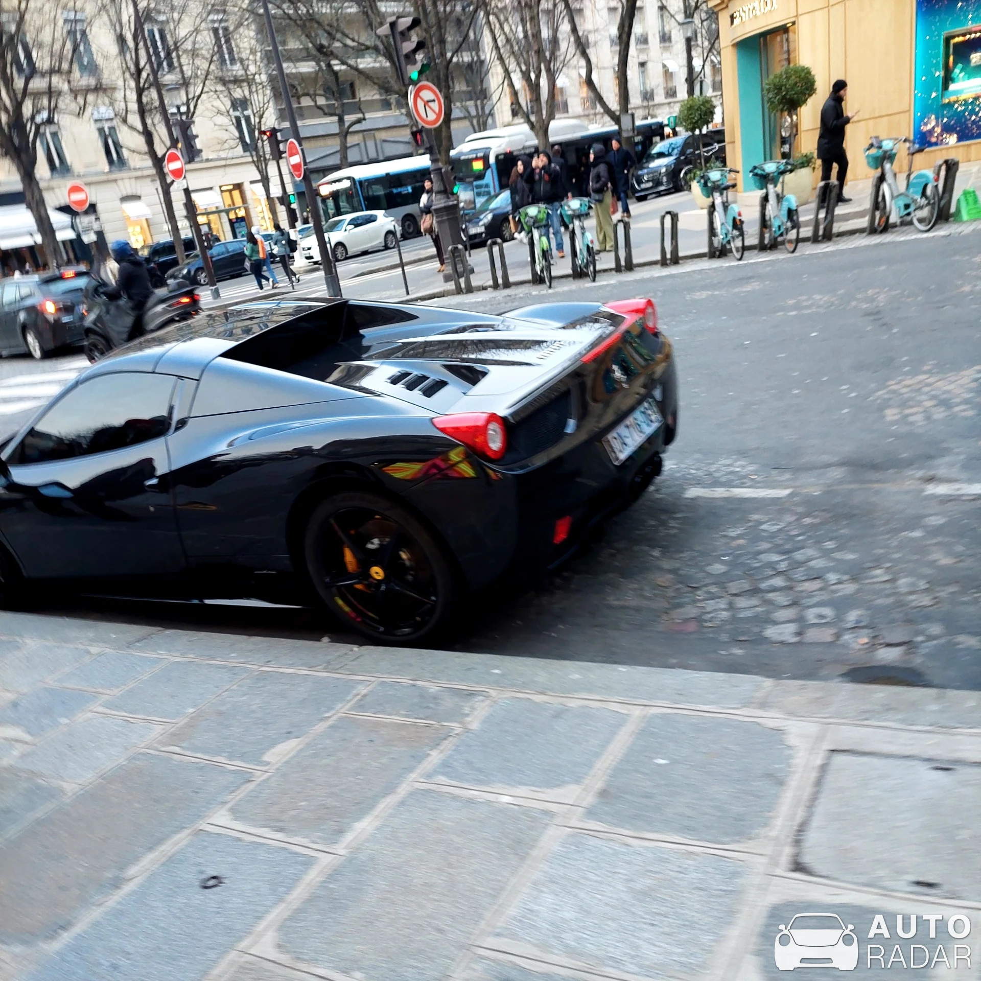 Ferrari 458 Spider spotted in Paris, France