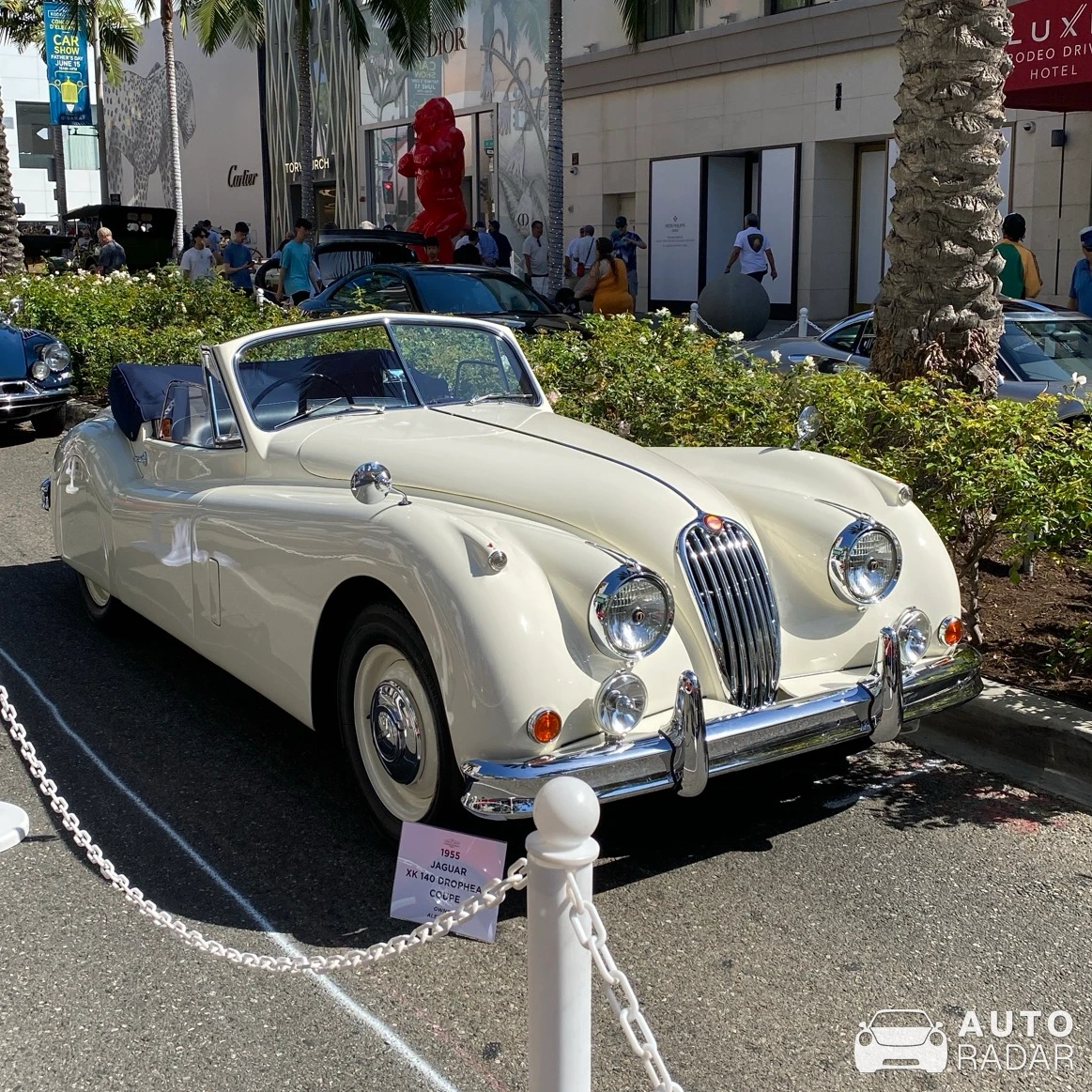 Jaguar XK140 Drophead Coupe spotted in Beverly Hills