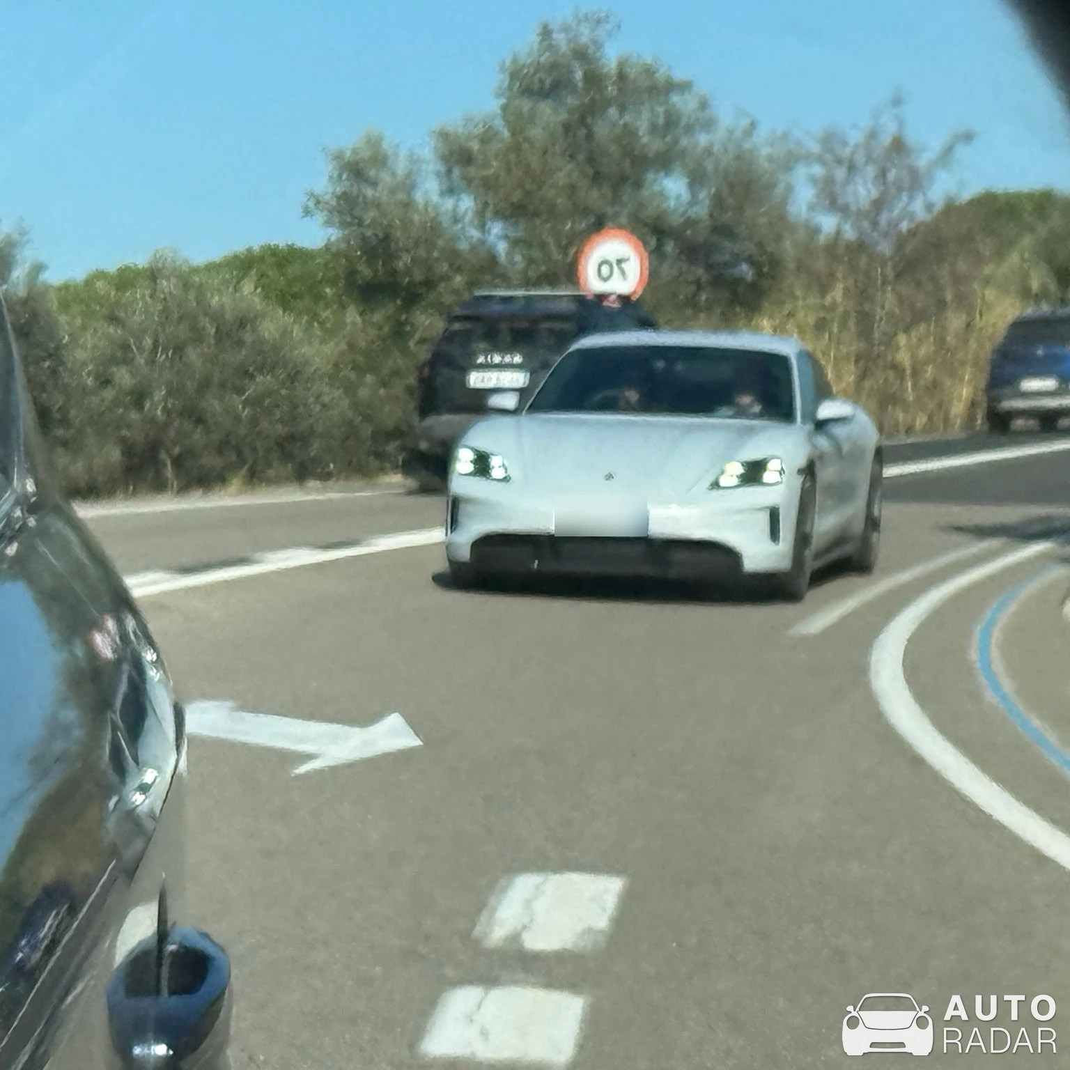 Porsche Taycan spotted in Barcelona, España