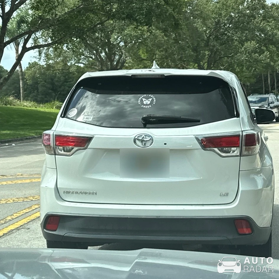 Toyota Highlander spotted in Boca Raton
