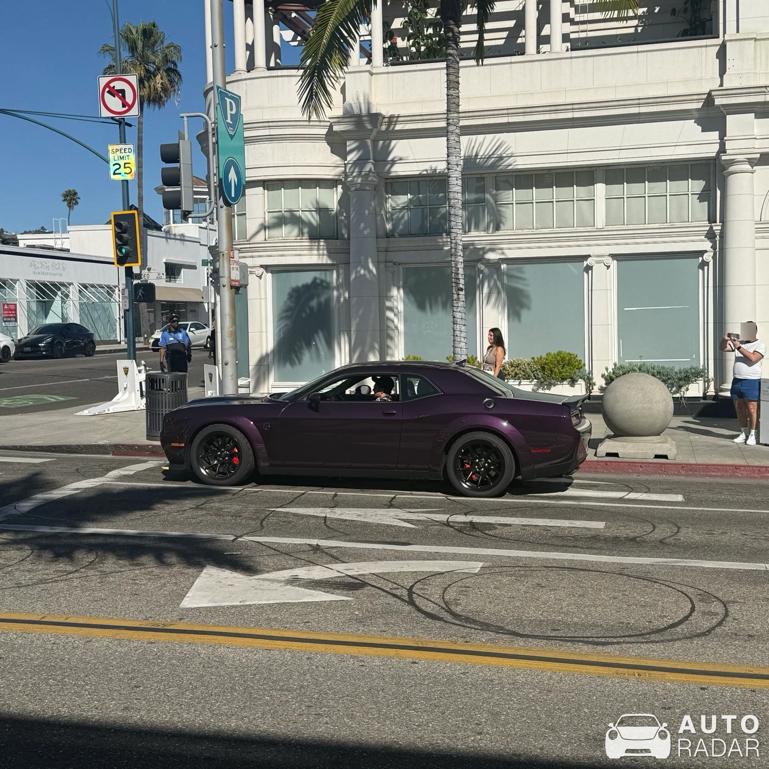 Dodge Challenger SRT-8 Plum Crazy Limited Edition spotted in Beverly Hills