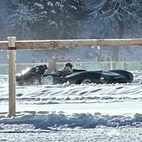 Jaguar D-Type spotted in Sankt Moritz, Schweiz
