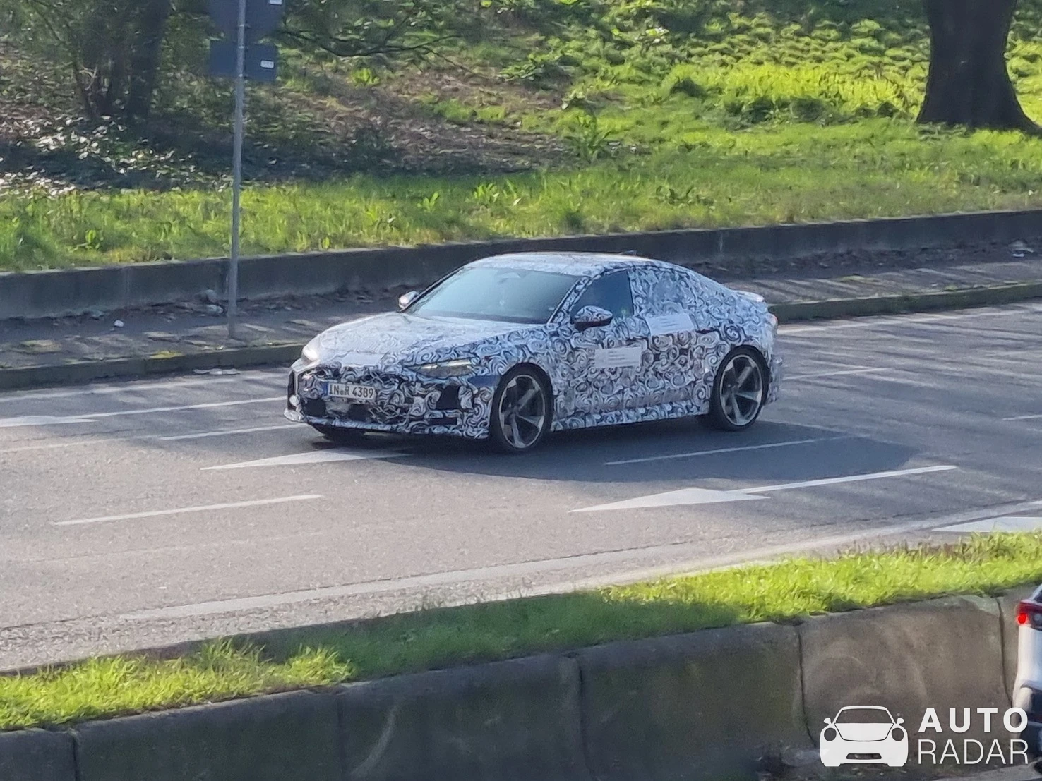 Audi RS5 Sedan B10 Mule spotted in Milano