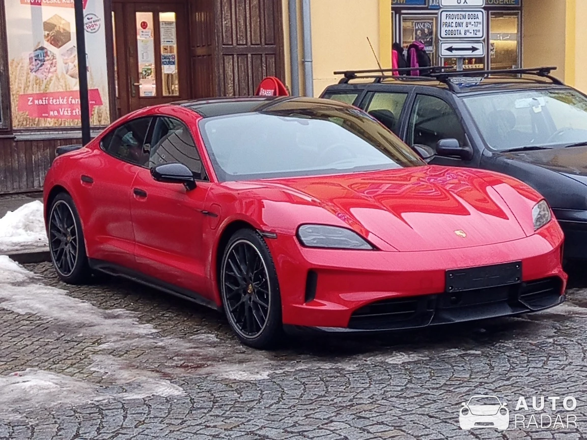 Porsche Taycan 4 spotted in Lipník nad Bečvou, Czech Republic