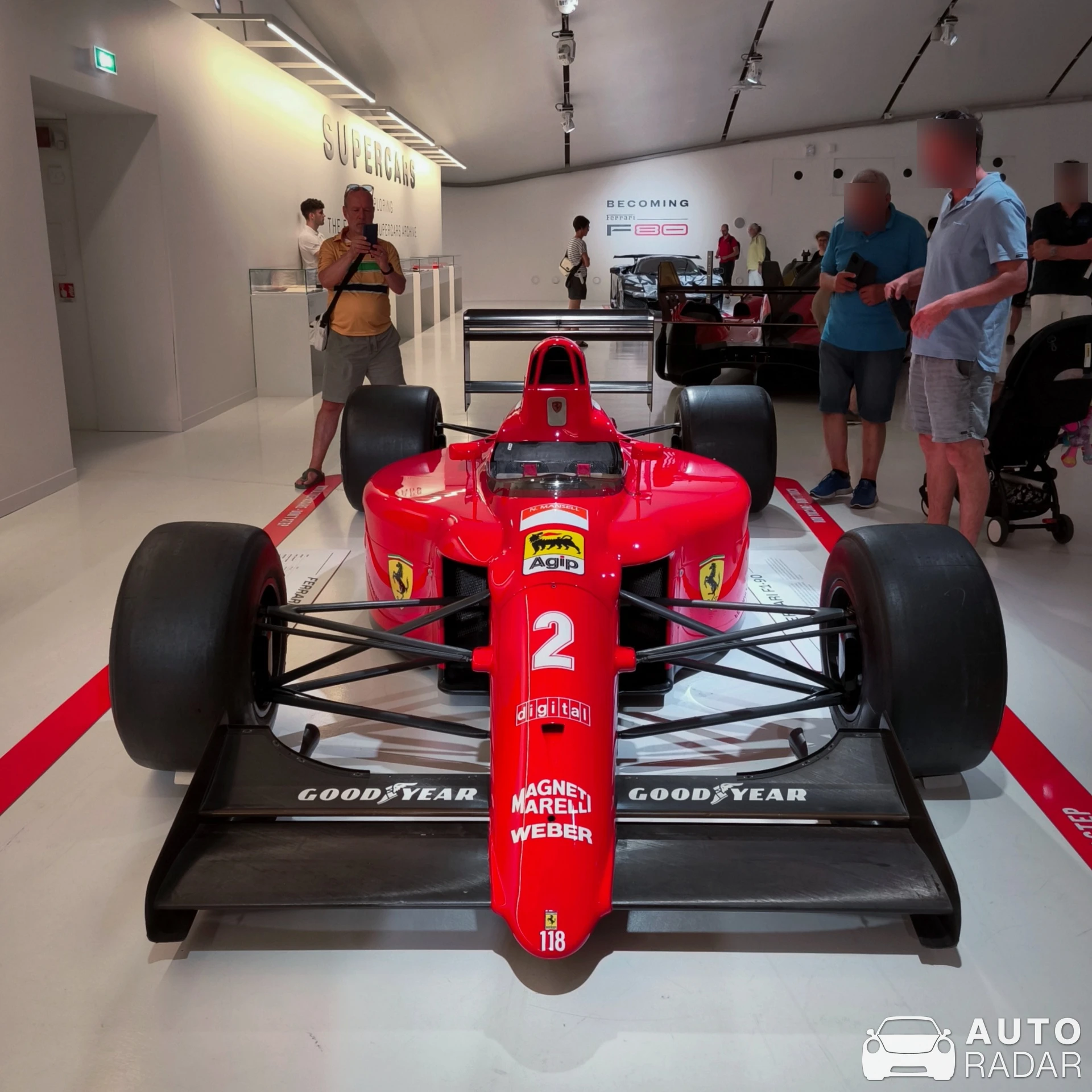 Ferrari F1-90 spotted in Modena