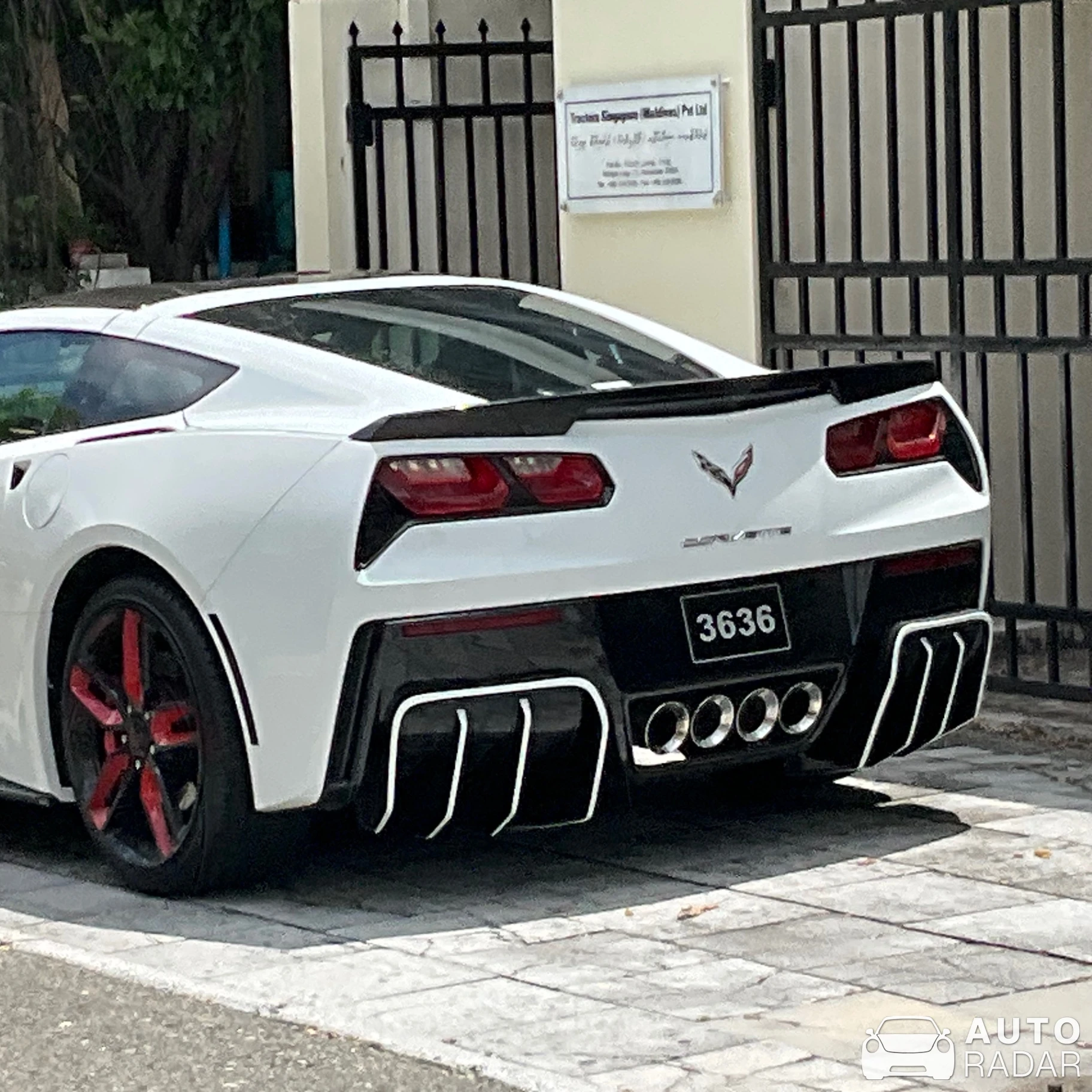 Chevrolet Corvette C7 spotted in Hulhumalé, Maldives