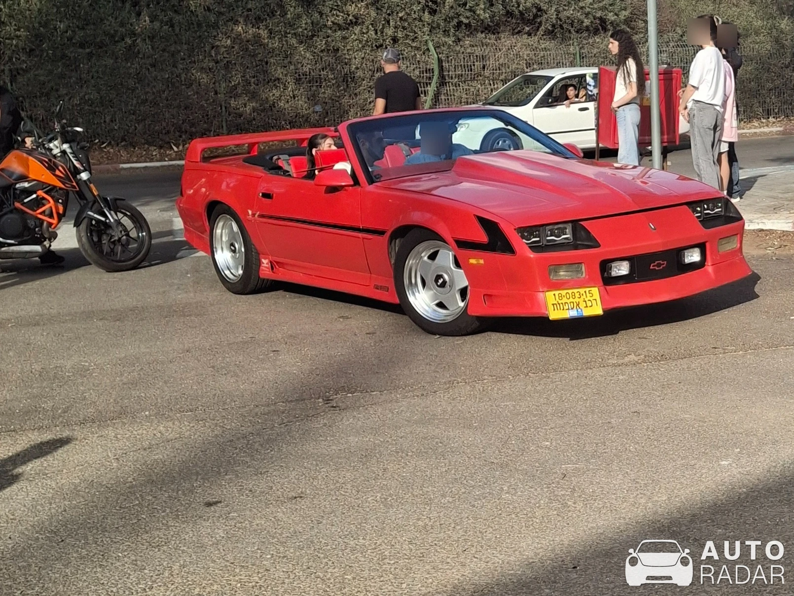 Chevrolet Camaro Z28 Convertible spotted in Ramat Gan