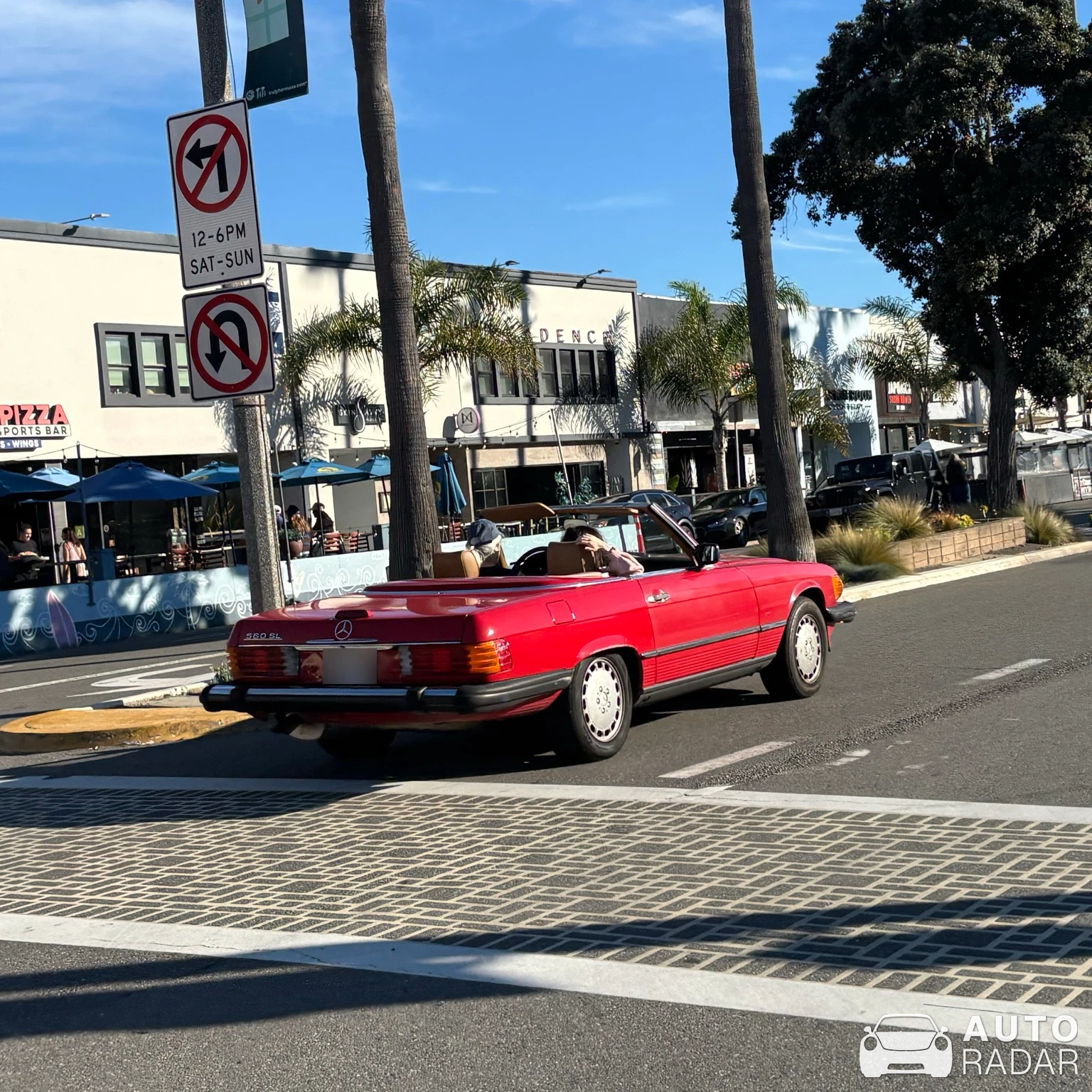 Mercedes-Benz 300SL R107 spotted in Hermosa Beach, United States