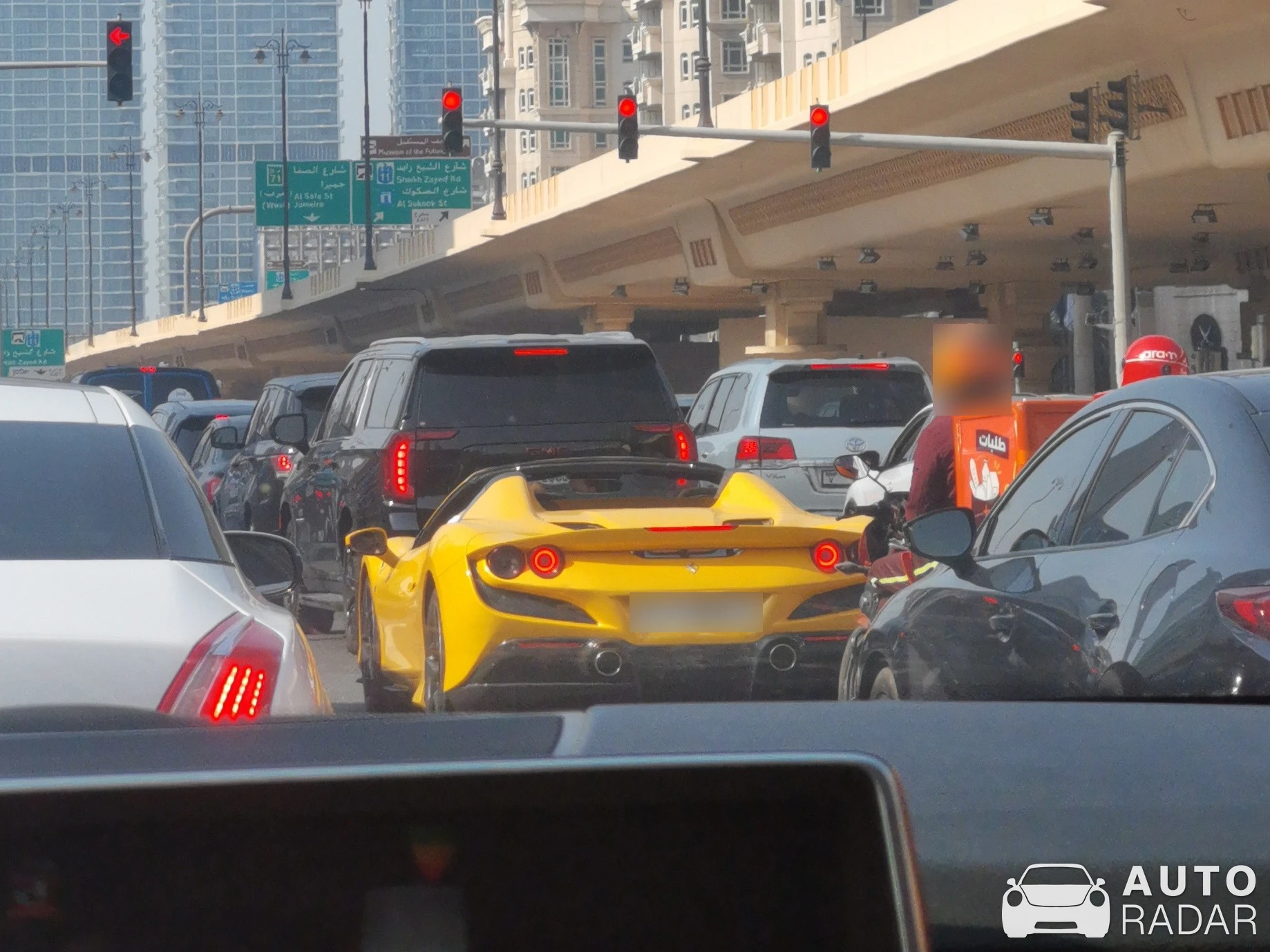 Ferrari F8 Spider spotted in Dubai, United Arab Emirates