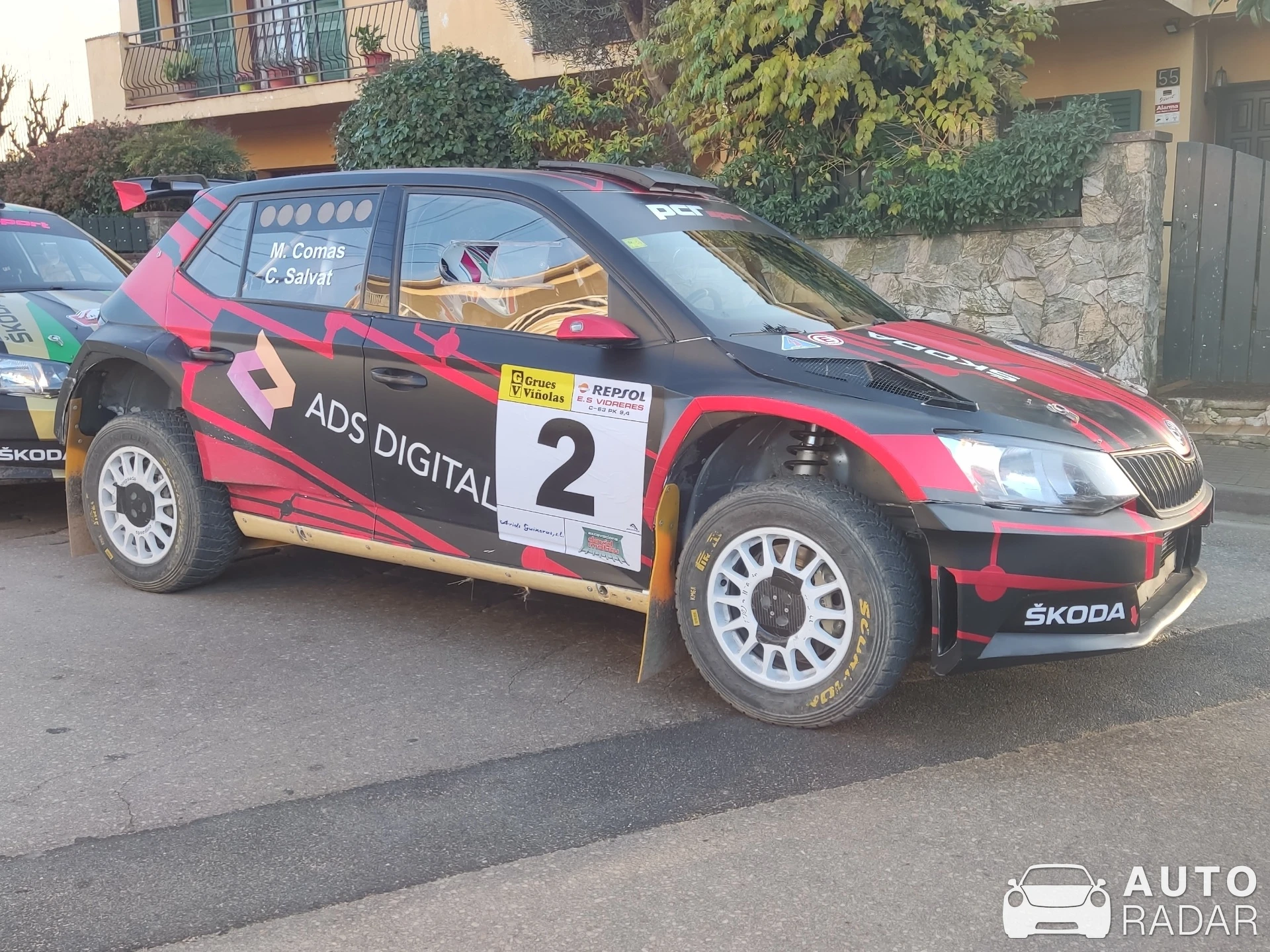 Škoda WRC Fabia RS spotted in Vidreres, Spain
