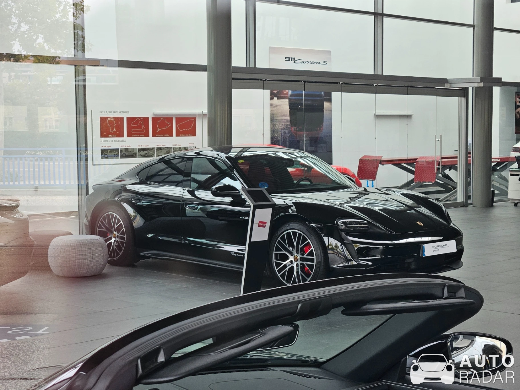 Porsche Taycan 4S spotted in Zaragoza, Spain